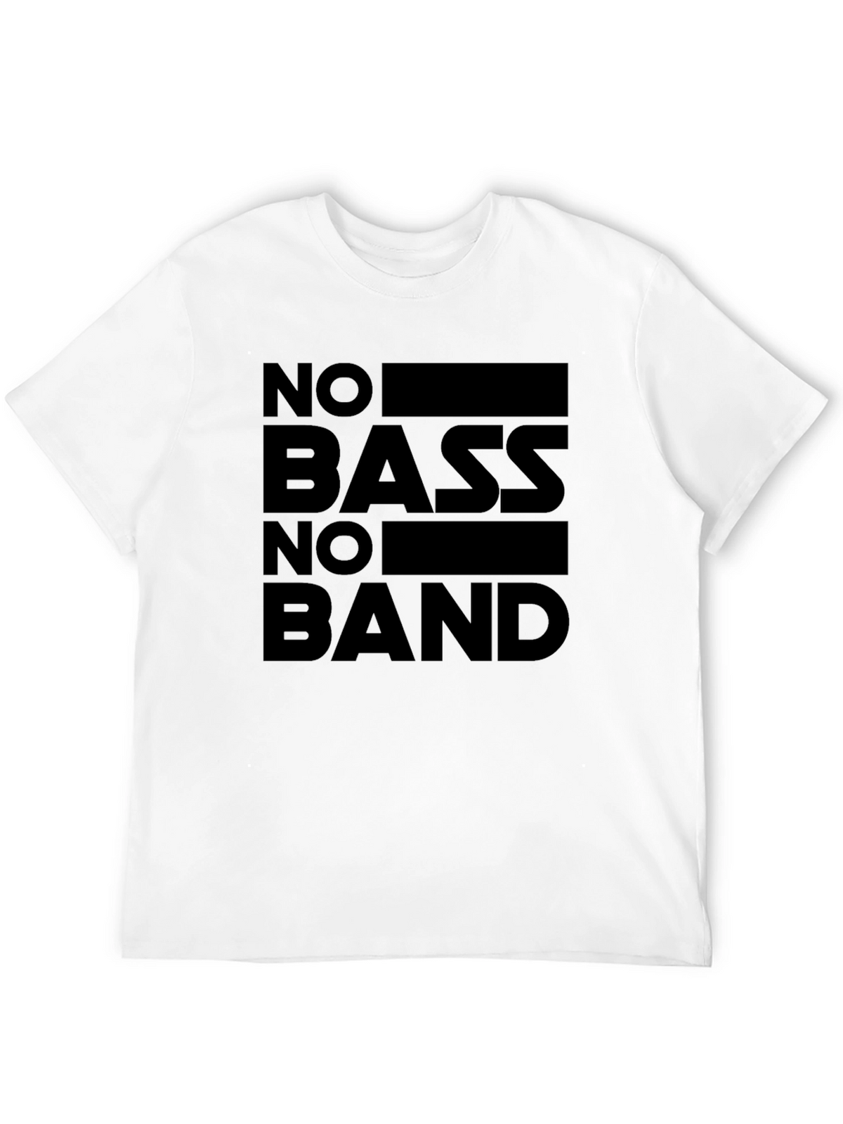 No Bass No Band Graphic T-Shirt - Musician Apparel