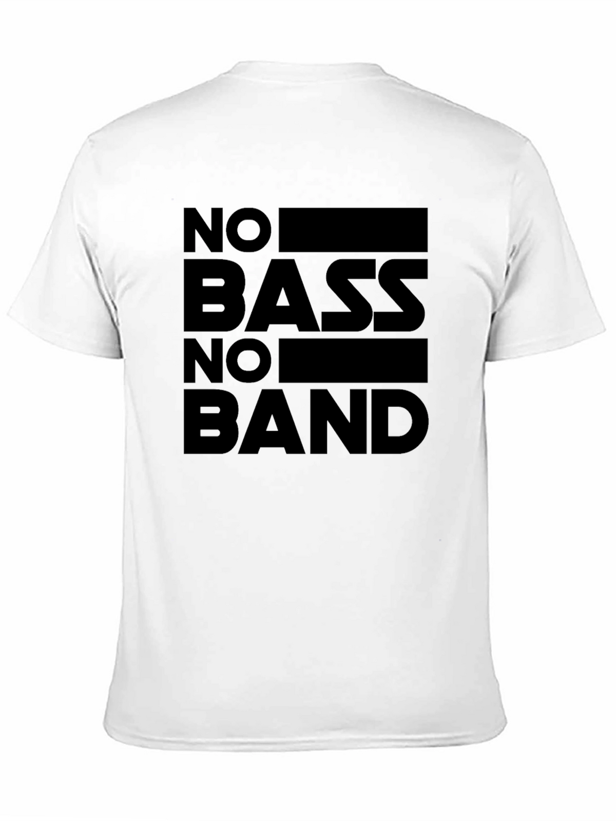 No Bass No Band Graphic T-Shirt - Musician Apparel