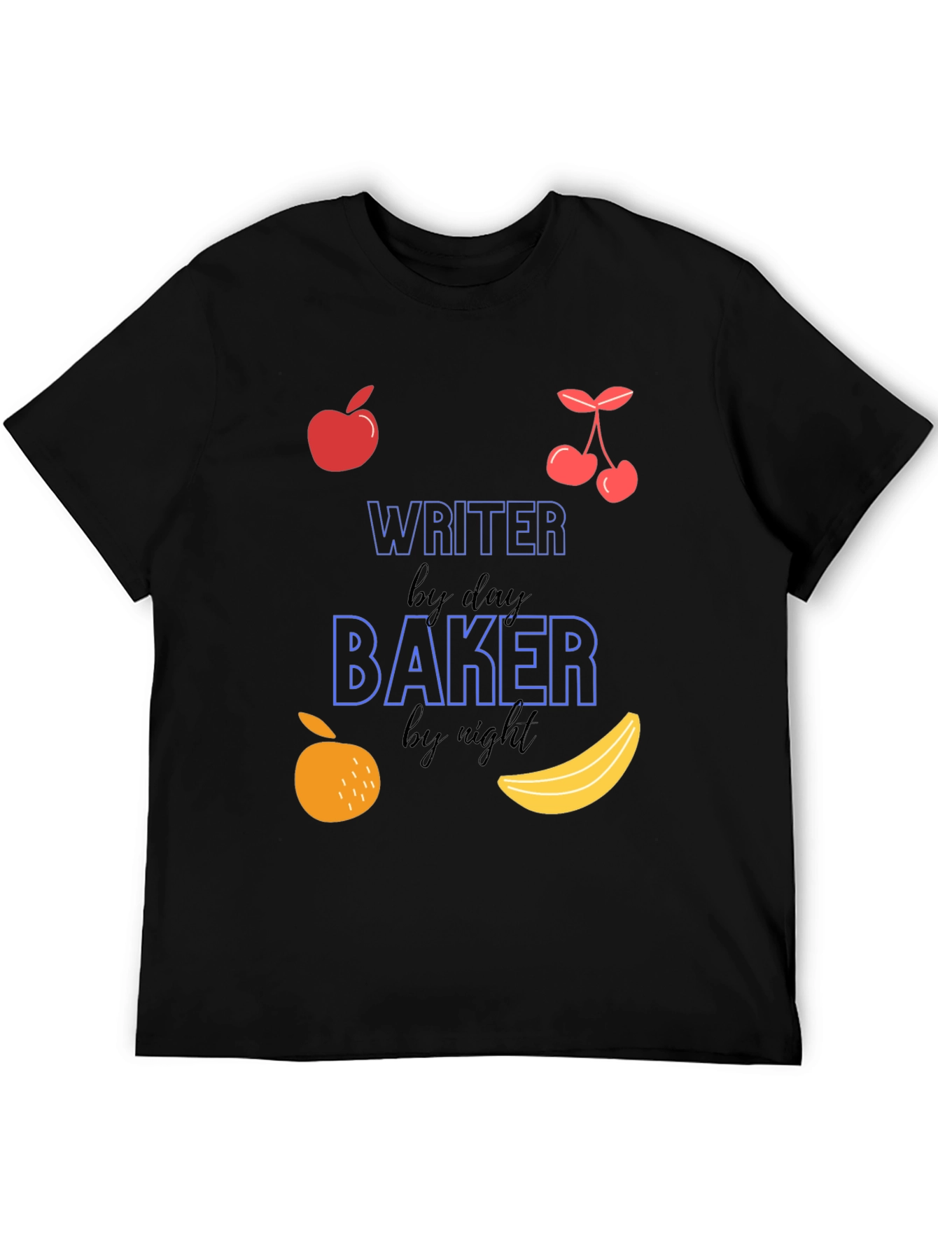 Writer By Day Baker By Night Graphic Tee