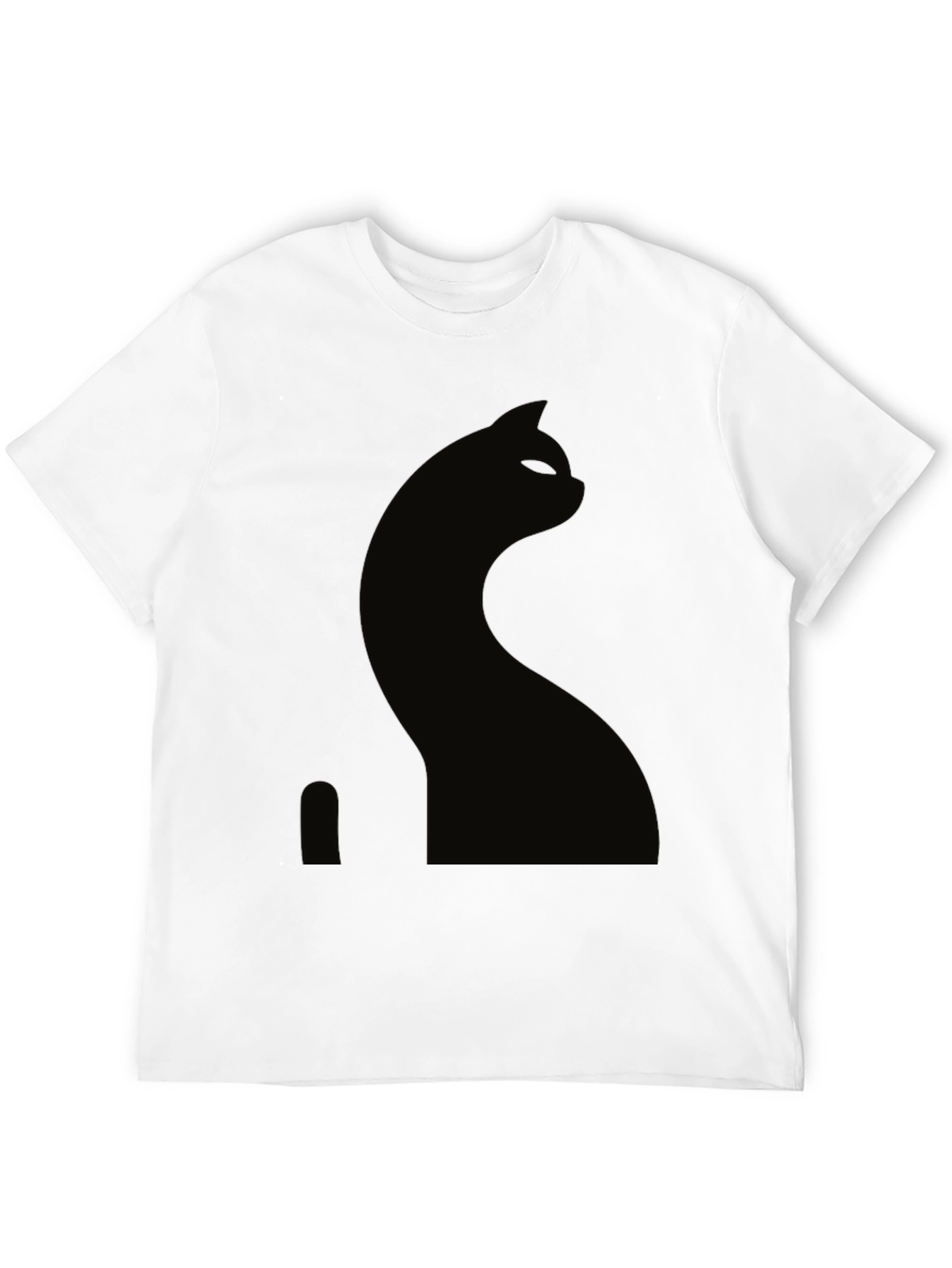 Black Cat Silhouette Graphic Tee
