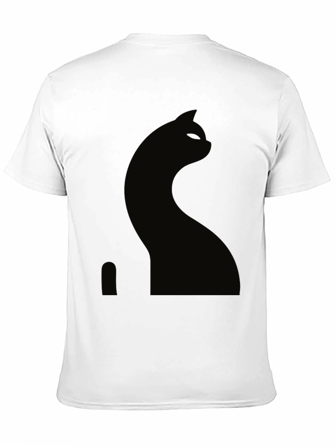 Black Cat Silhouette Graphic Tee