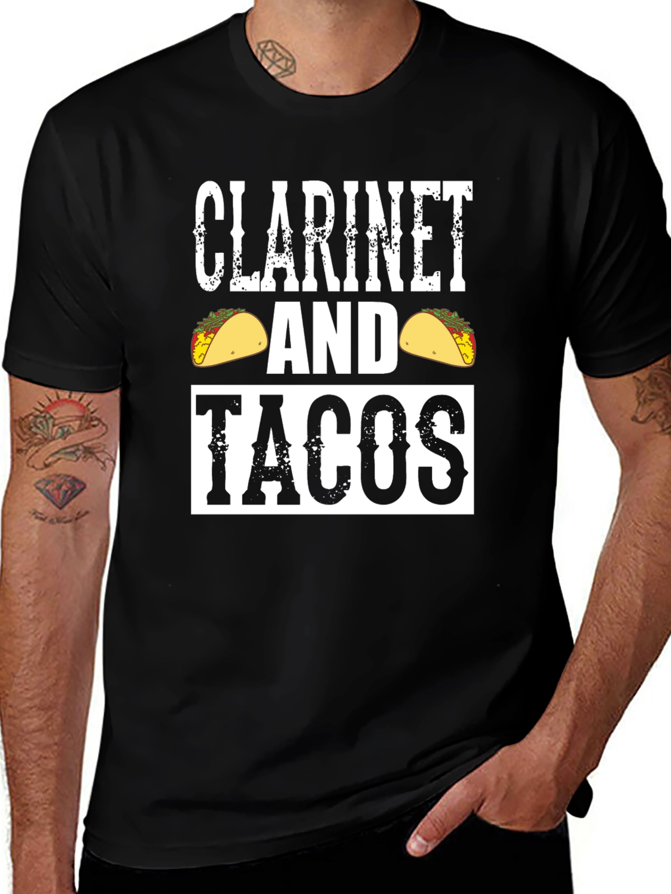 Clarinet and Tacos Graphic Tee