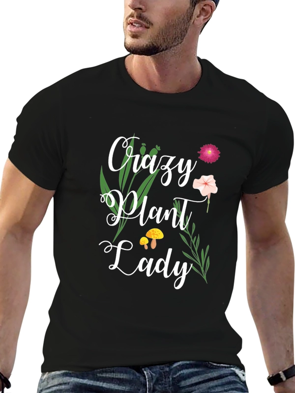 Crazy Plant Lady Graphic T-Shirt