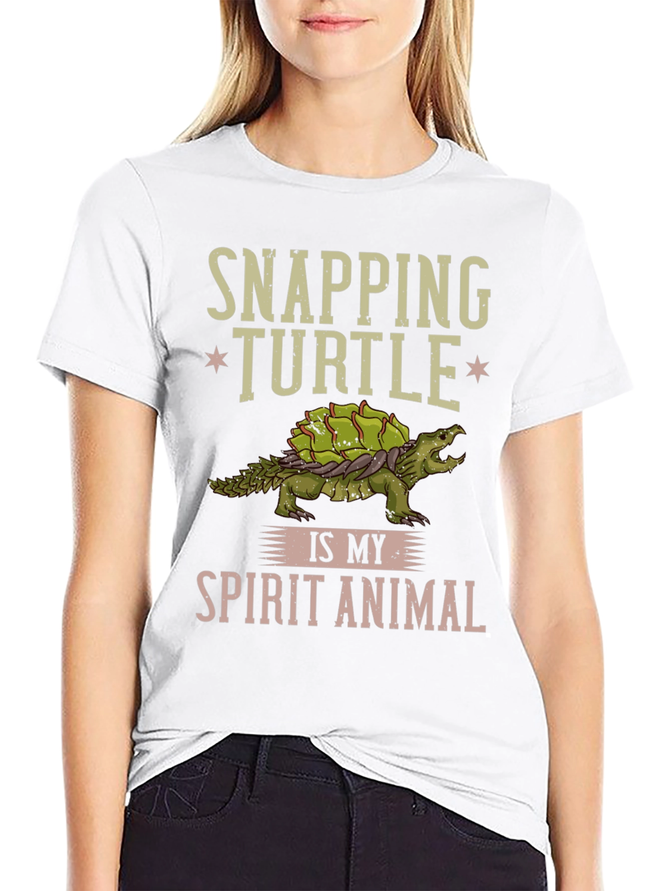 Snapping Turtle Spirit Animal Graphic T-Shirt