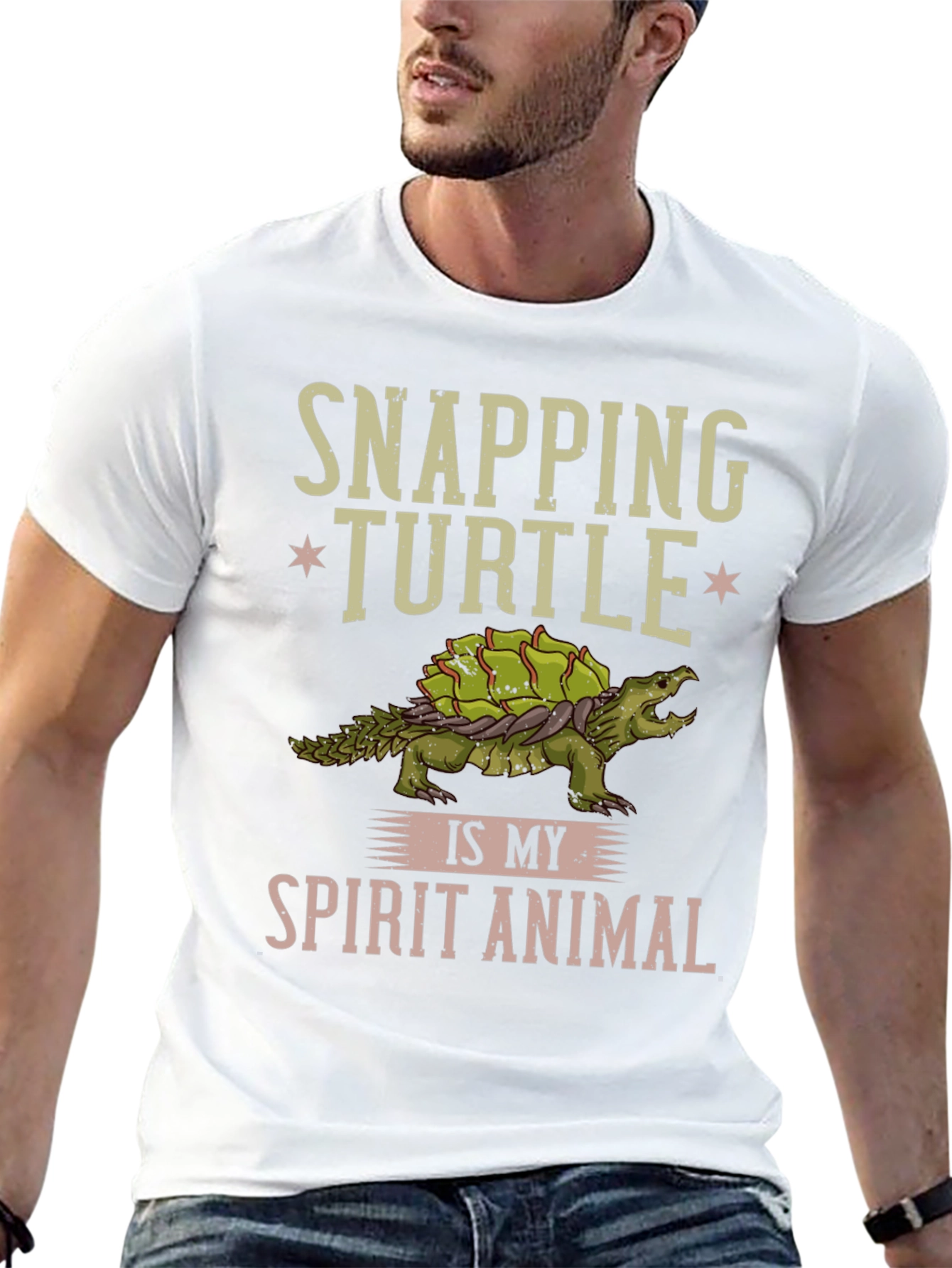 Snapping Turtle Spirit Animal Graphic T-Shirt
