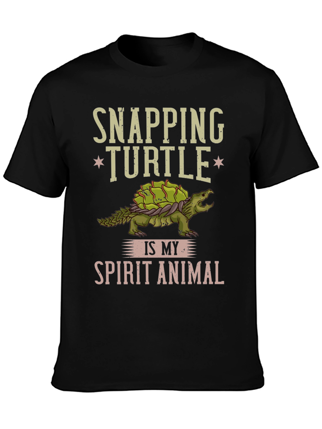 Snapping Turtle Spirit Animal Graphic T-Shirt
