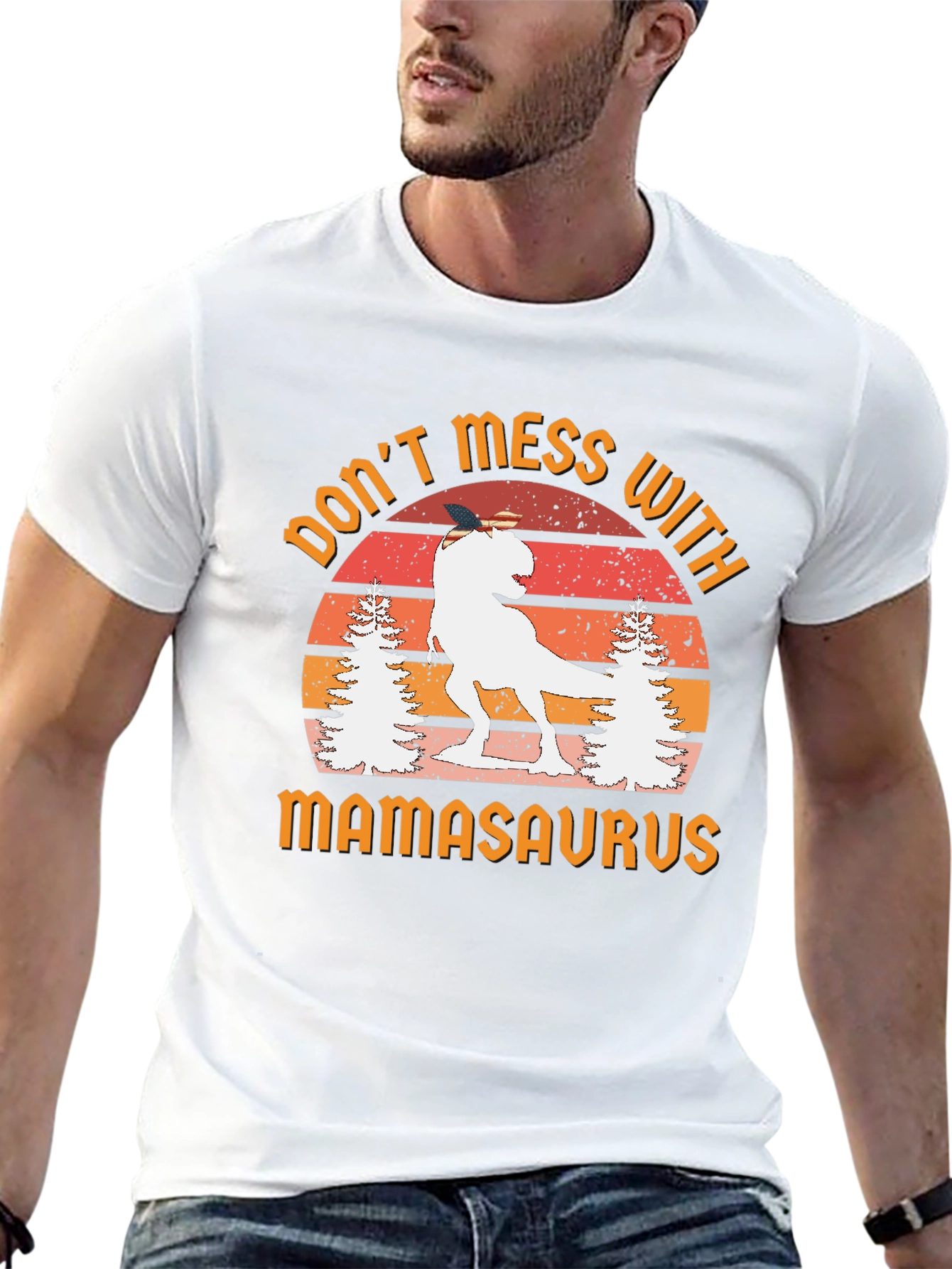 Dont Mess With Mamasaurus Graphic Tee