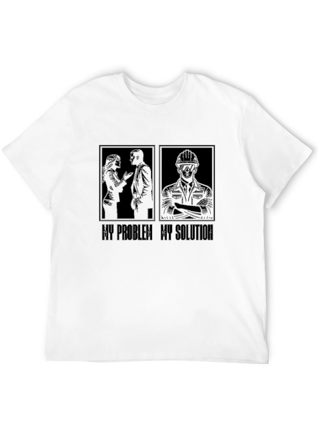 My Problem My Solution Engineer T-Shirt Funny Job Gift
