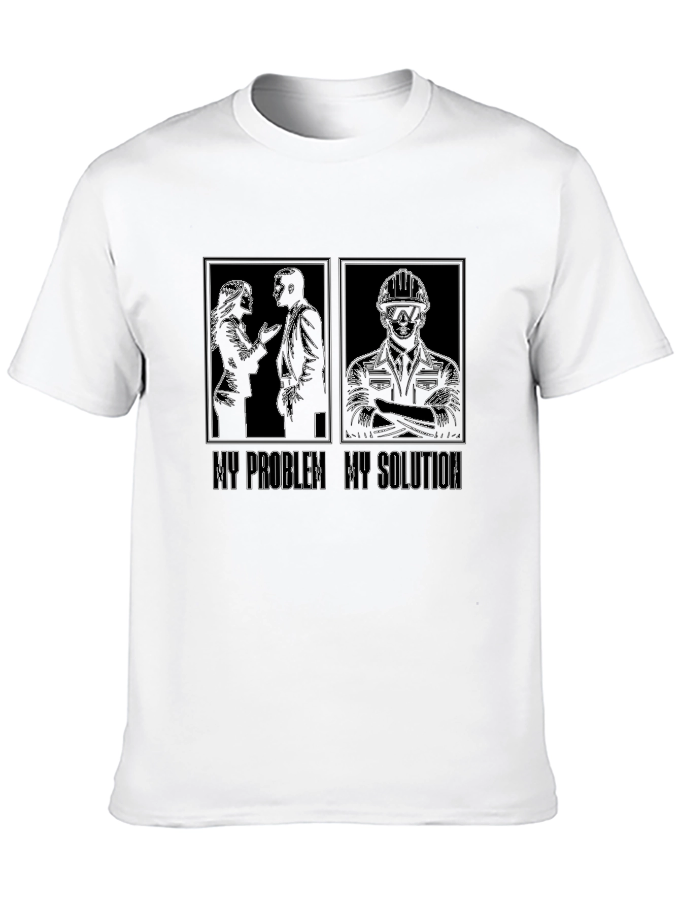 My Problem My Solution Engineer T-Shirt Funny Job Gift