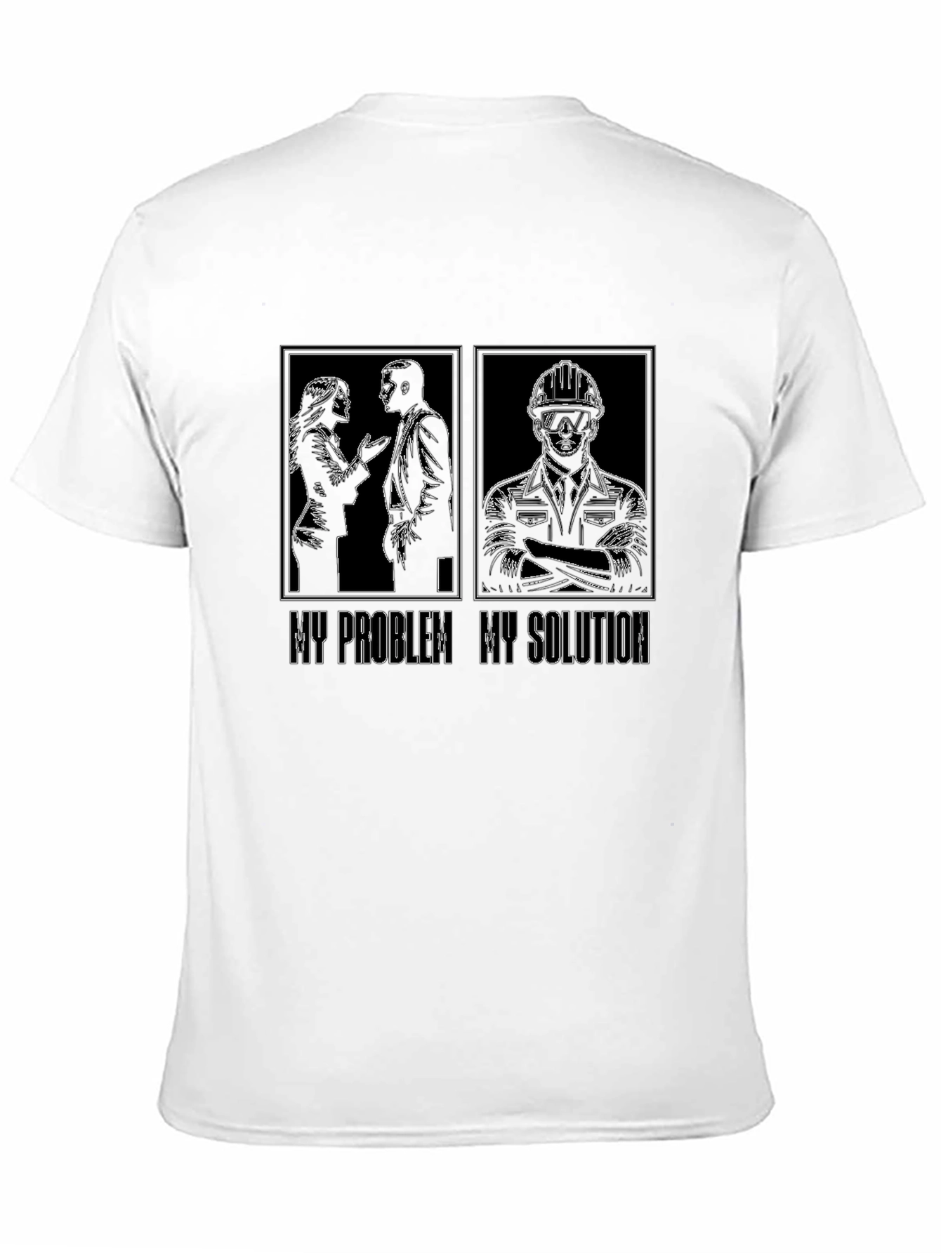 My Problem My Solution Engineer T-Shirt Funny Job Gift