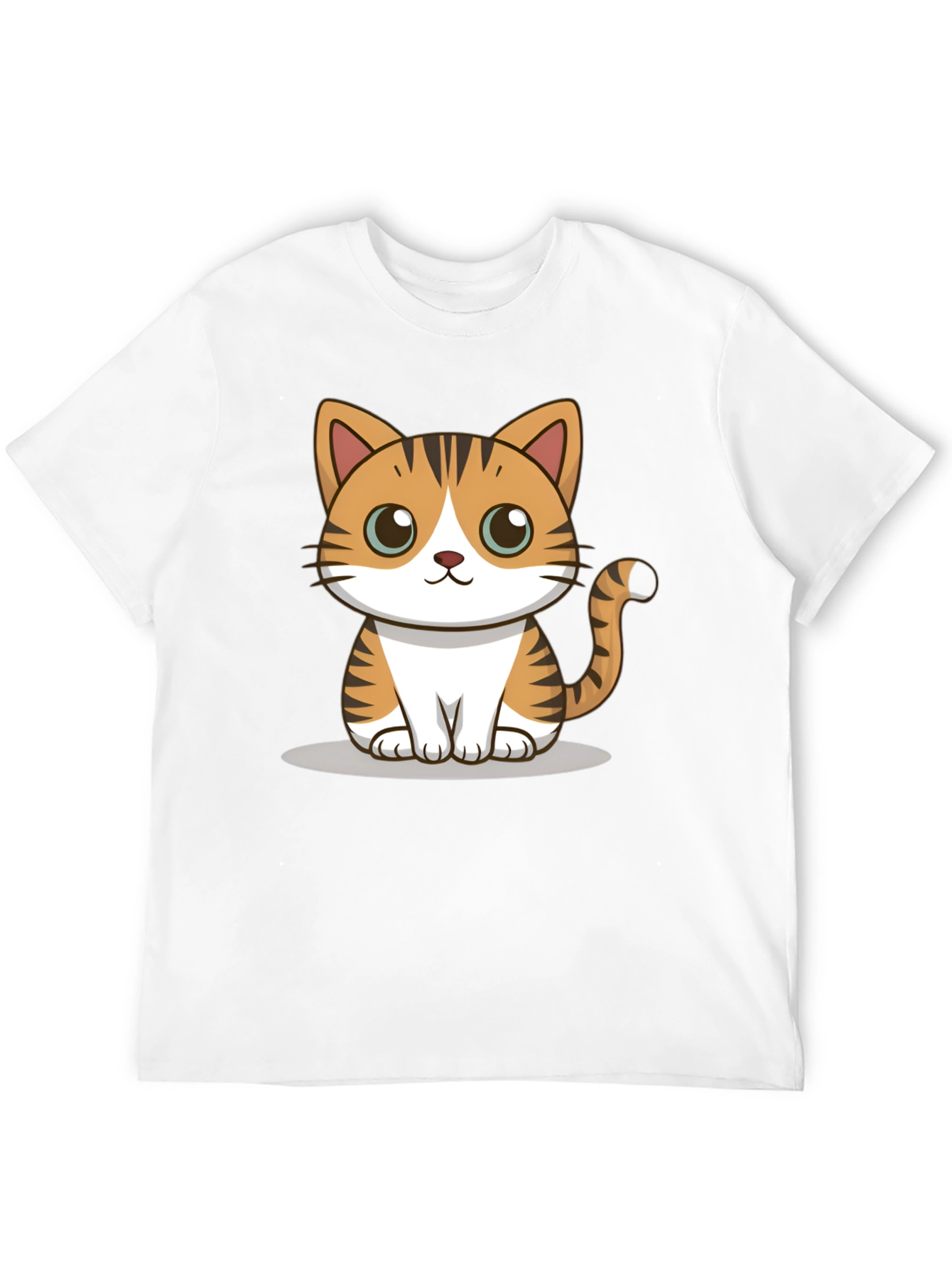 Cute Cartoon Cat Graphic Tee