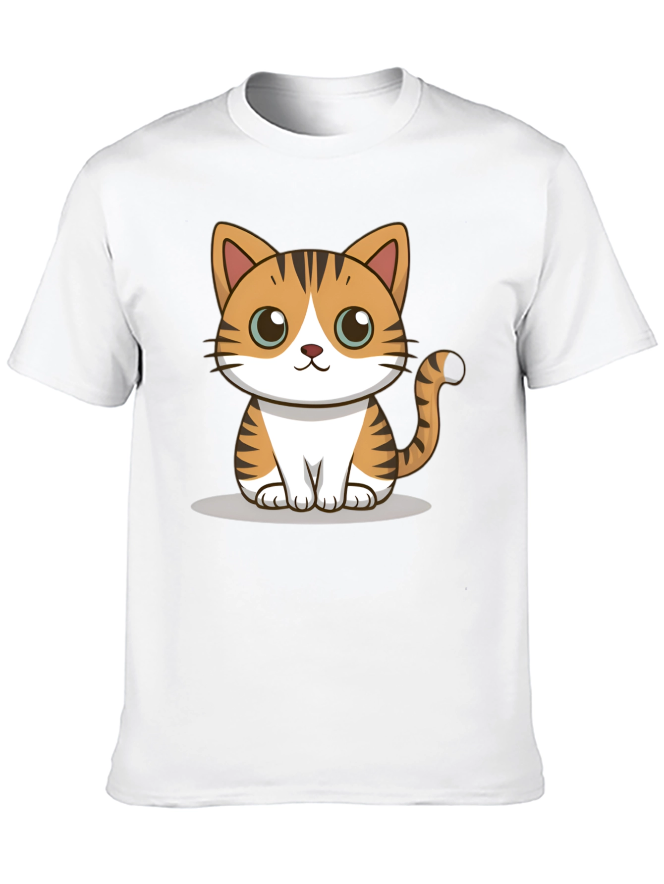 Cute Cartoon Cat Graphic Tee