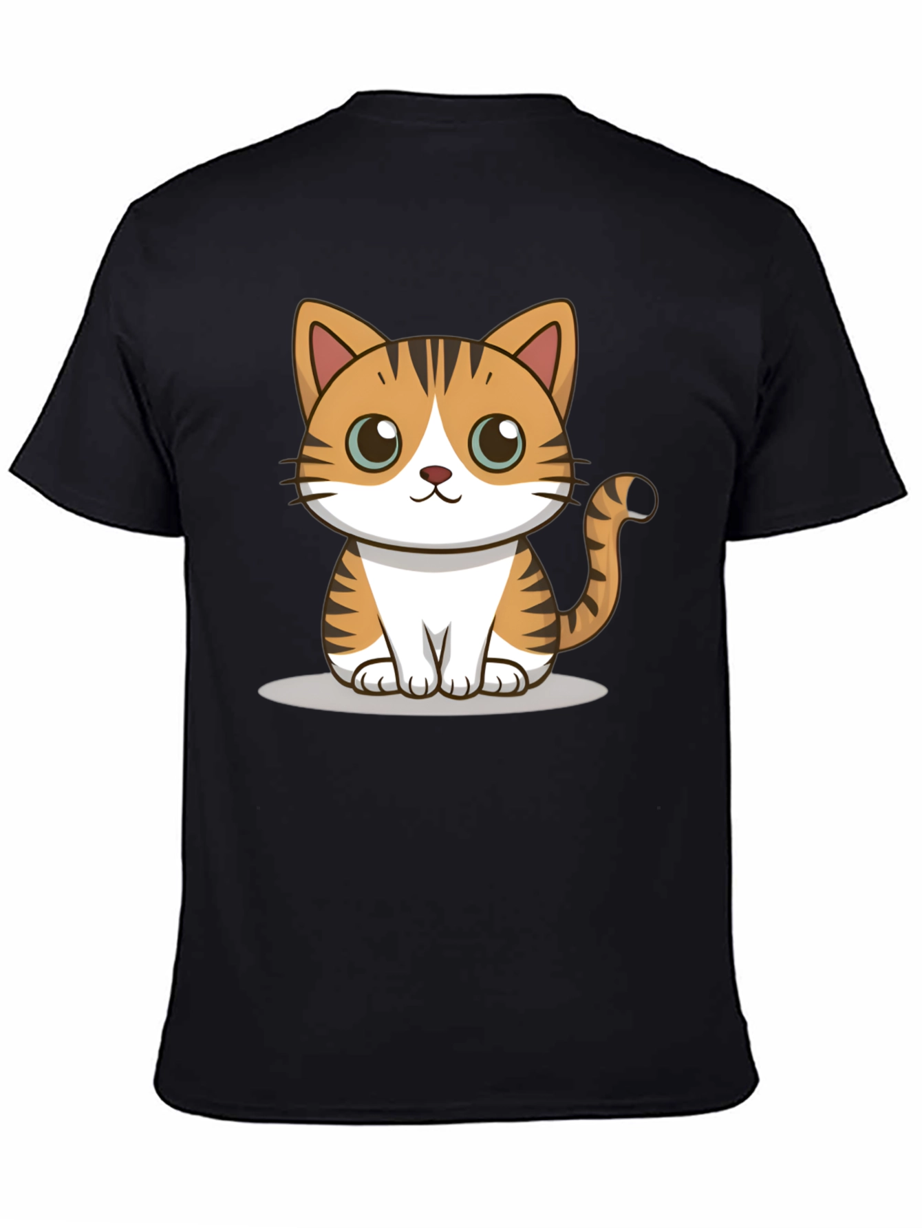 Cute Cartoon Cat Graphic Tee