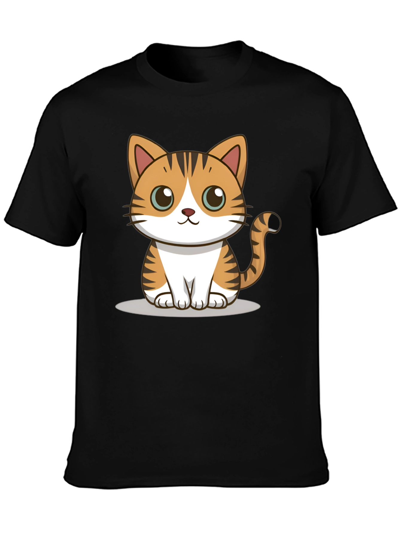 Cute Cartoon Cat Graphic Tee
