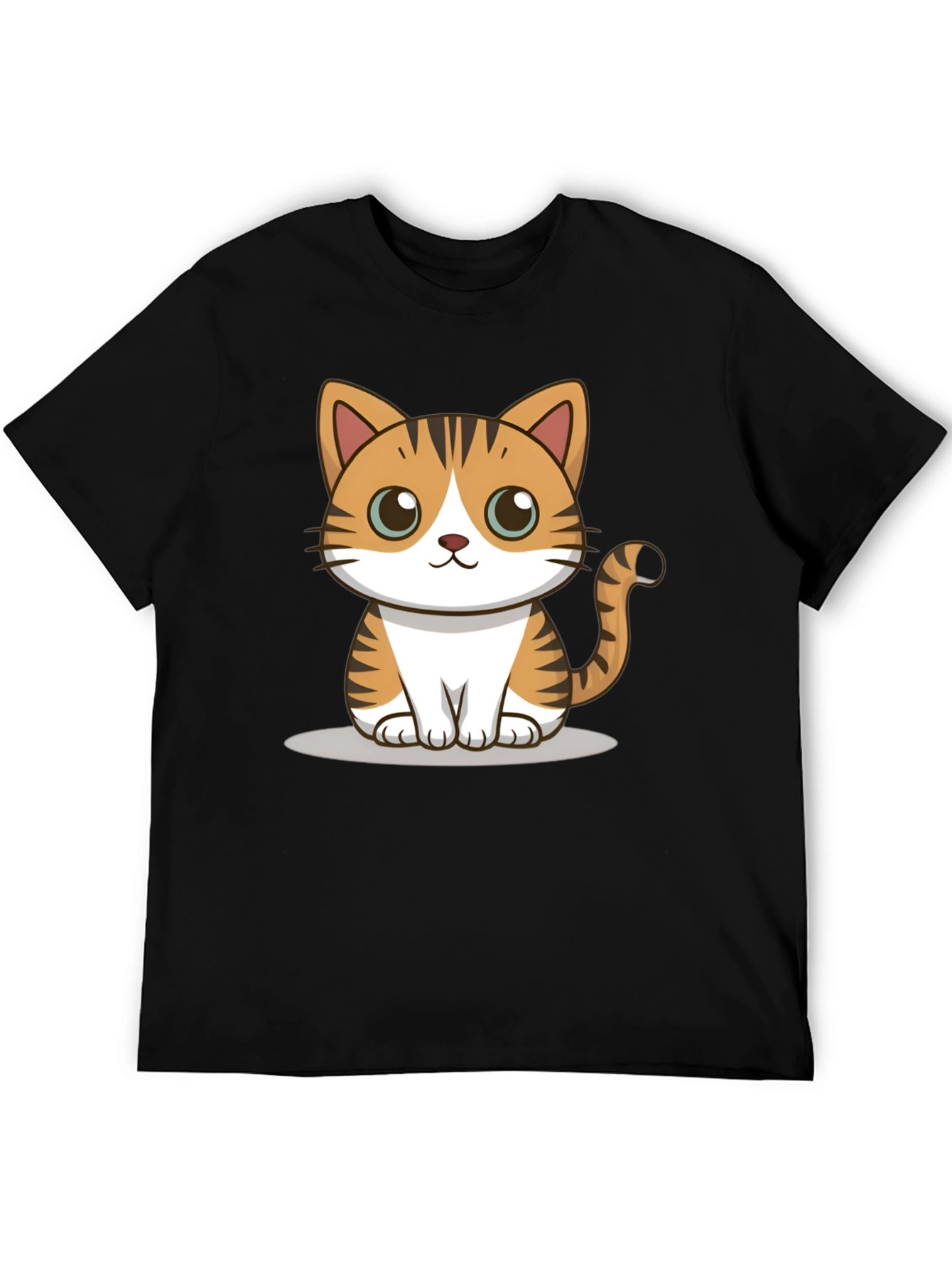 Cute Cartoon Cat Graphic Tee