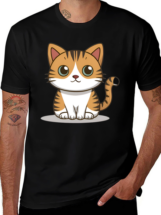 Cute Cartoon Cat Graphic Tee