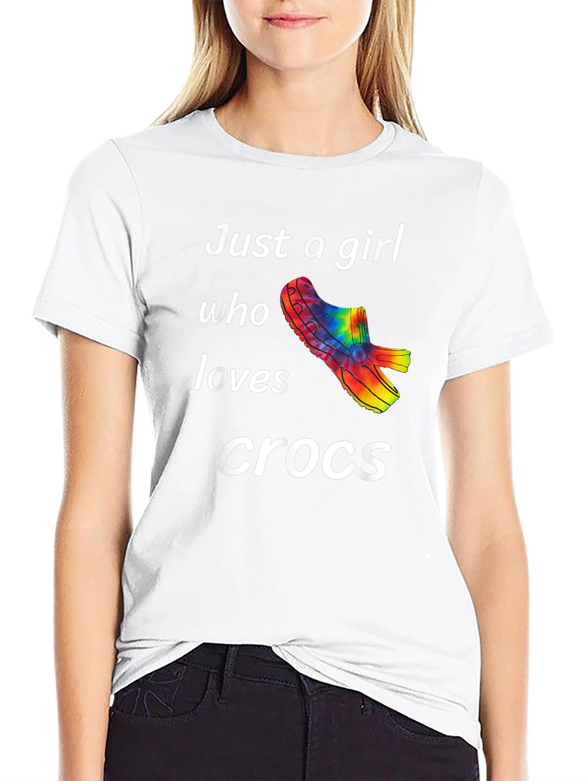 Just a Girl Who Loves Crocs T-Shirt