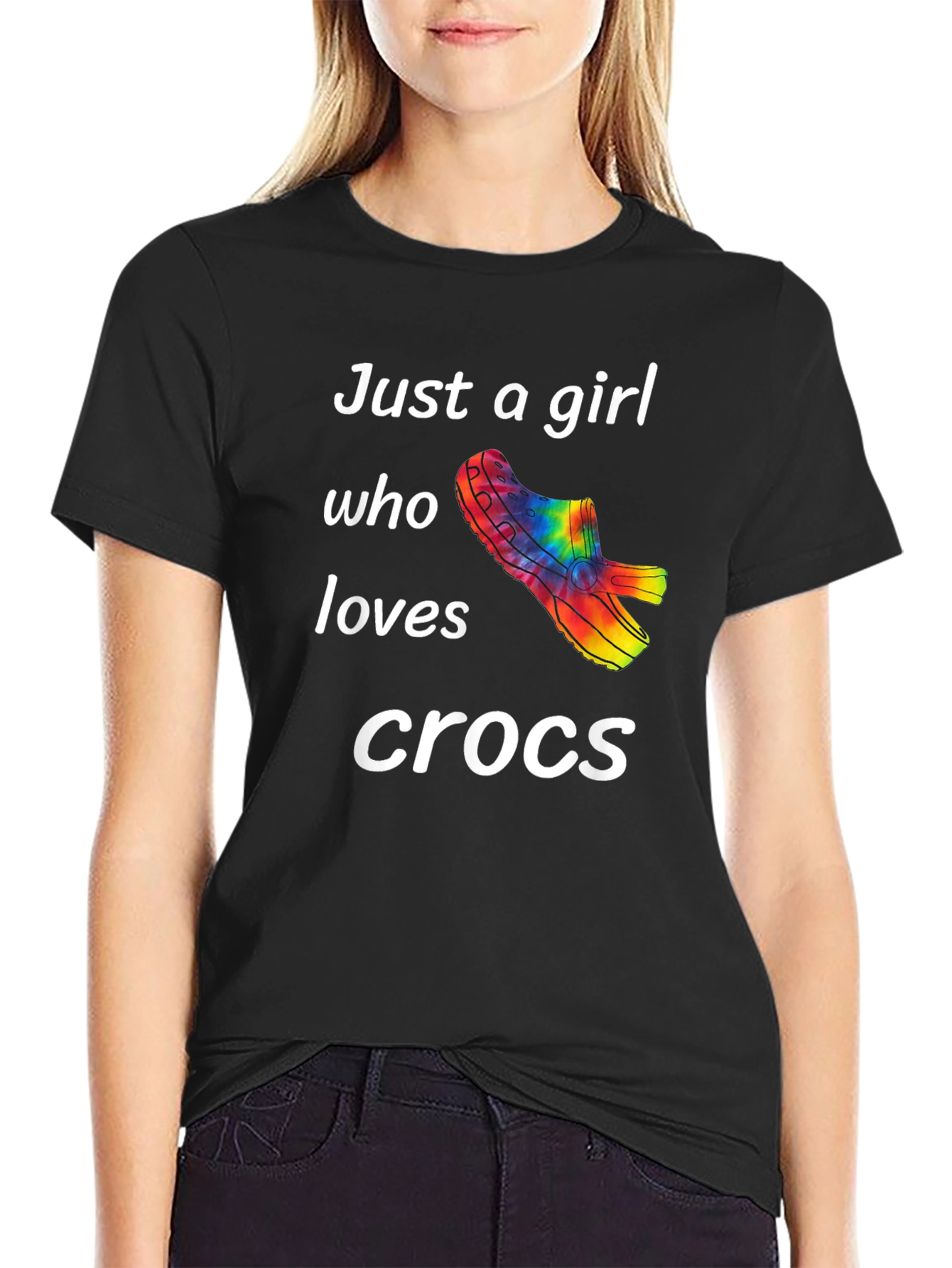 Just a Girl Who Loves Crocs T-Shirt
