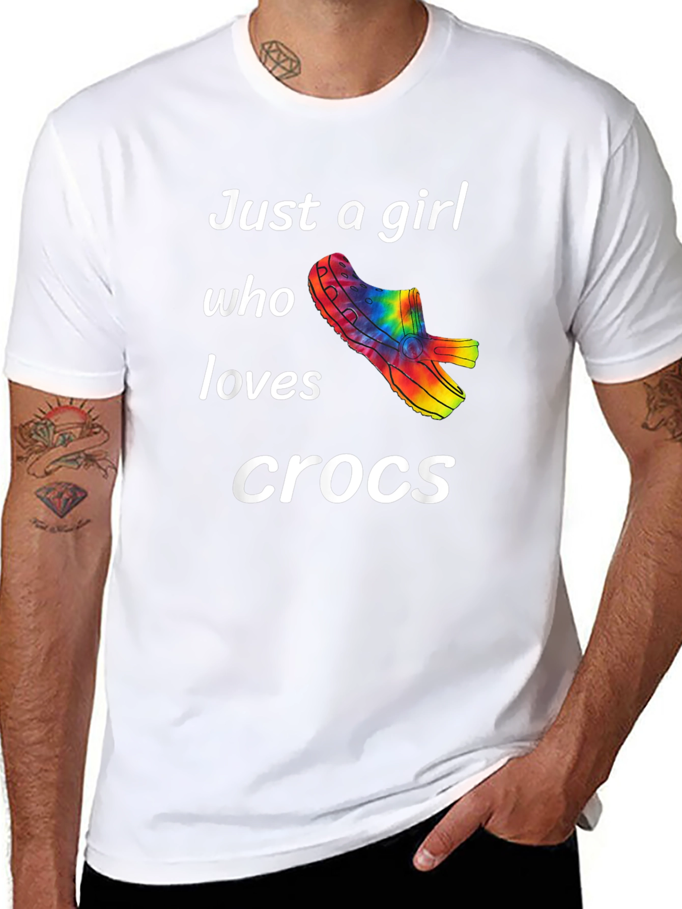 Just a Girl Who Loves Crocs T-Shirt