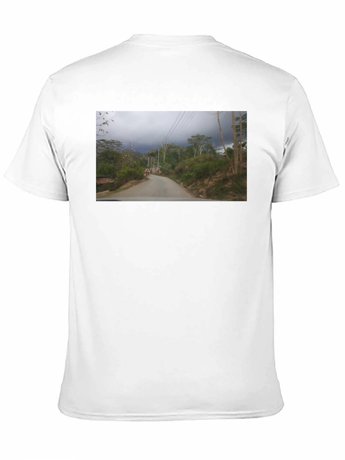 Nature Road Graphic Black T-Shirt