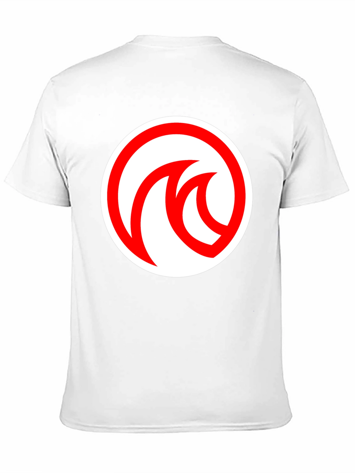 Modern Black T-Shirt with Red Circle Logo