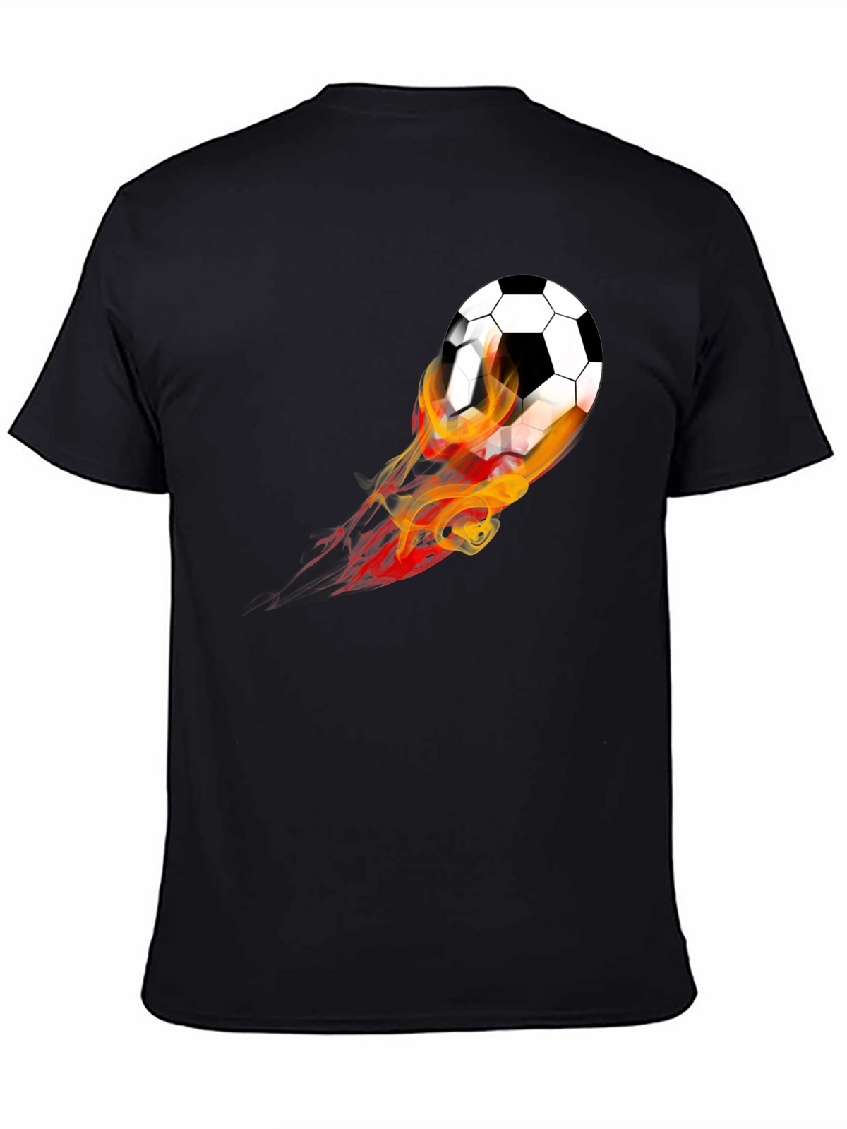 Flaming Soccer Ball Graphic Tee
