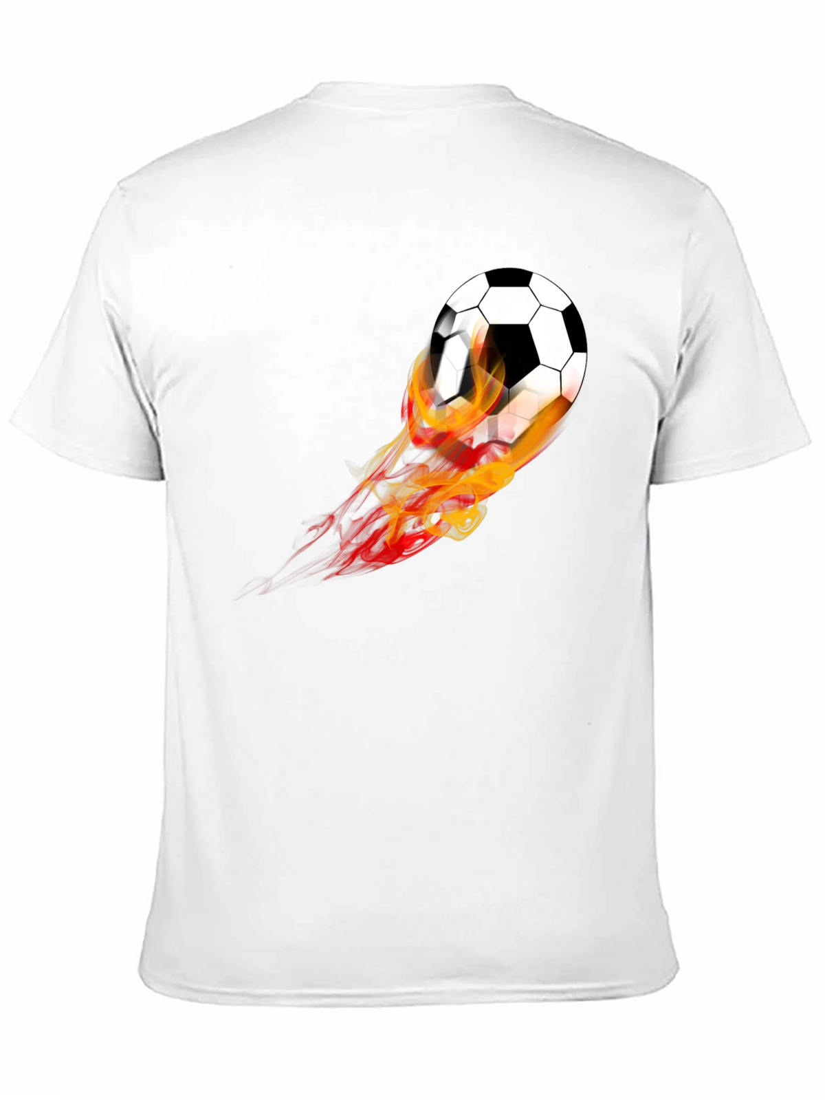Flaming Soccer Ball Graphic Tee