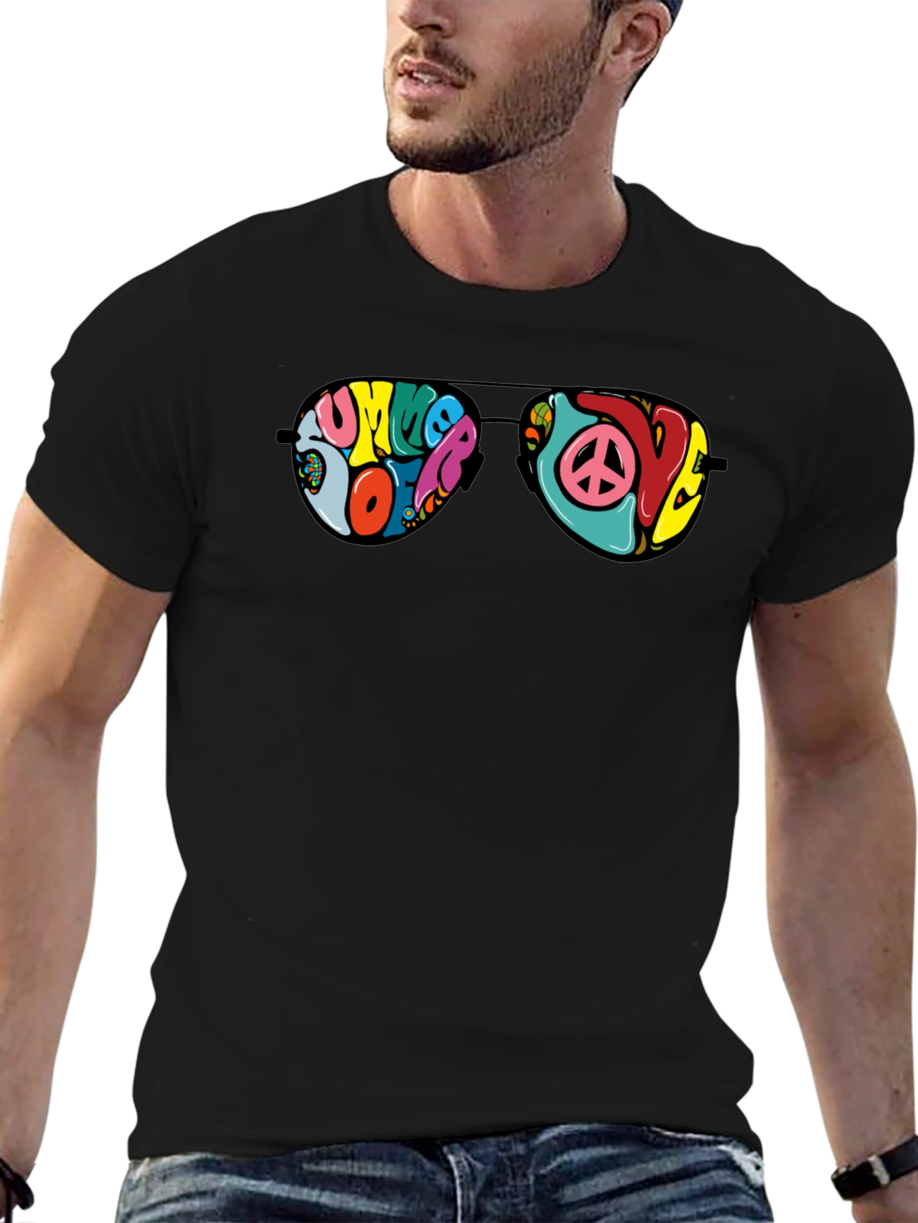 Retro Summer of Love Sunglasses Graphic Tee