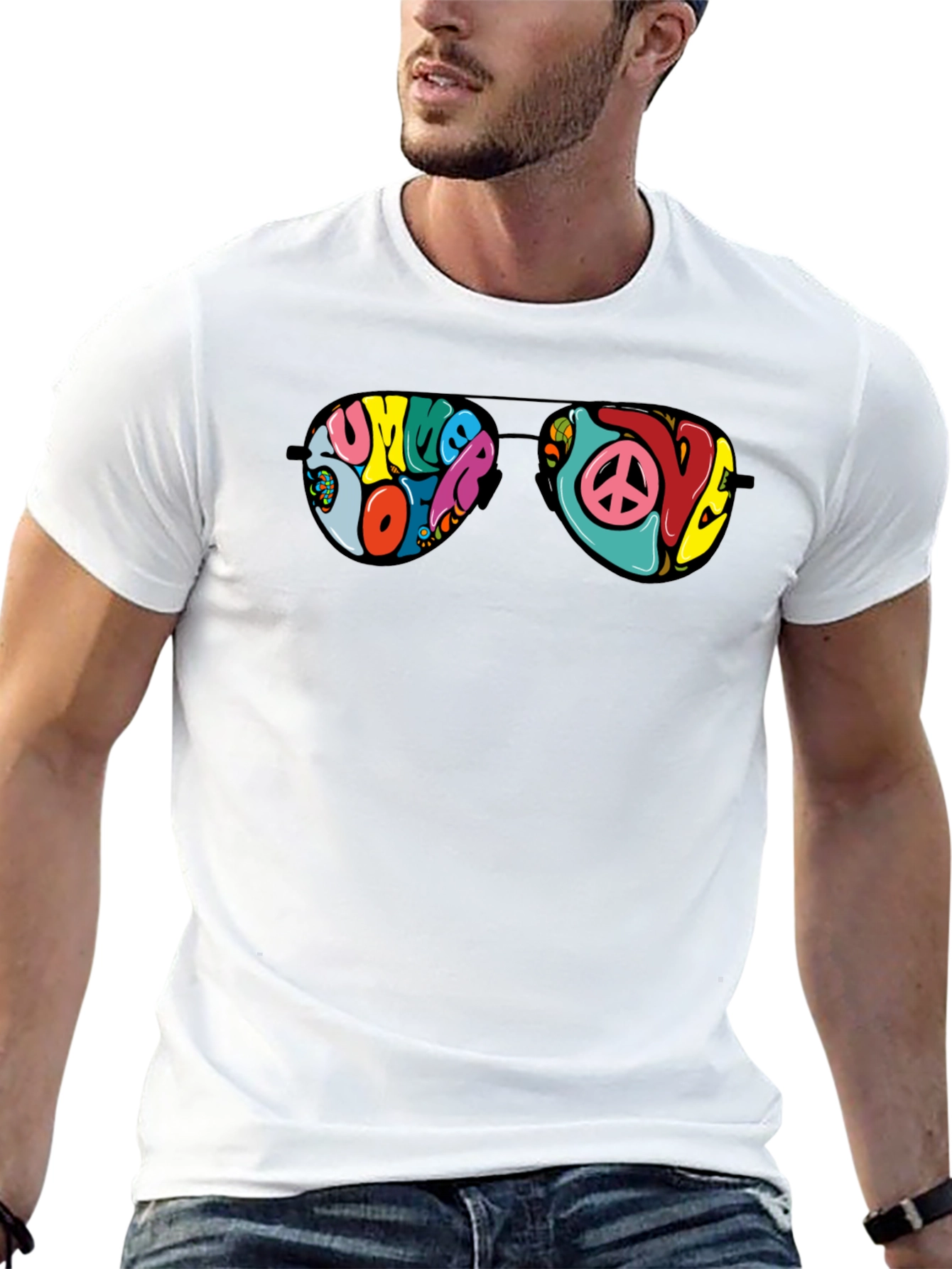 Retro Summer of Love Sunglasses Graphic Tee