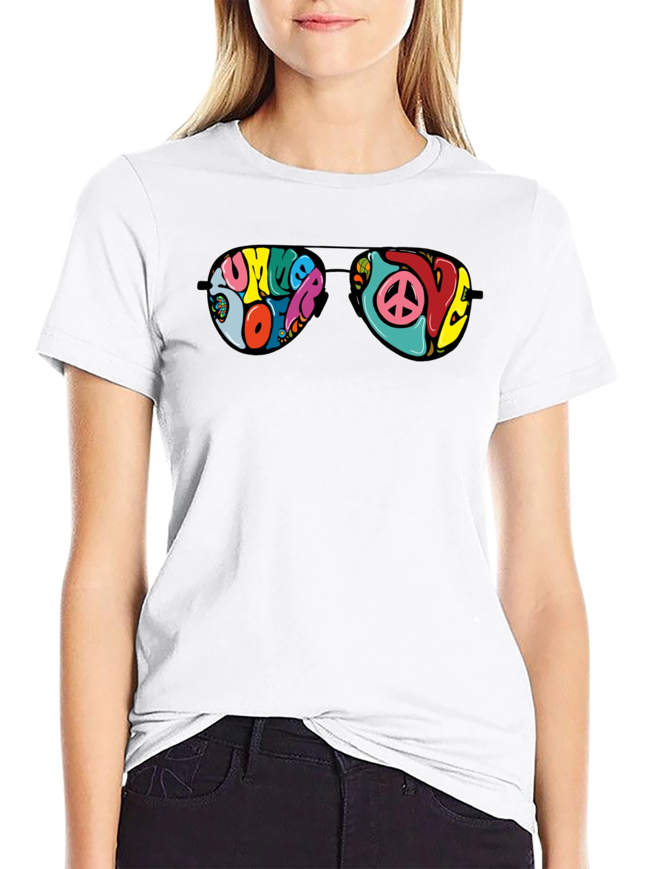 Retro Summer of Love Sunglasses Graphic Tee
