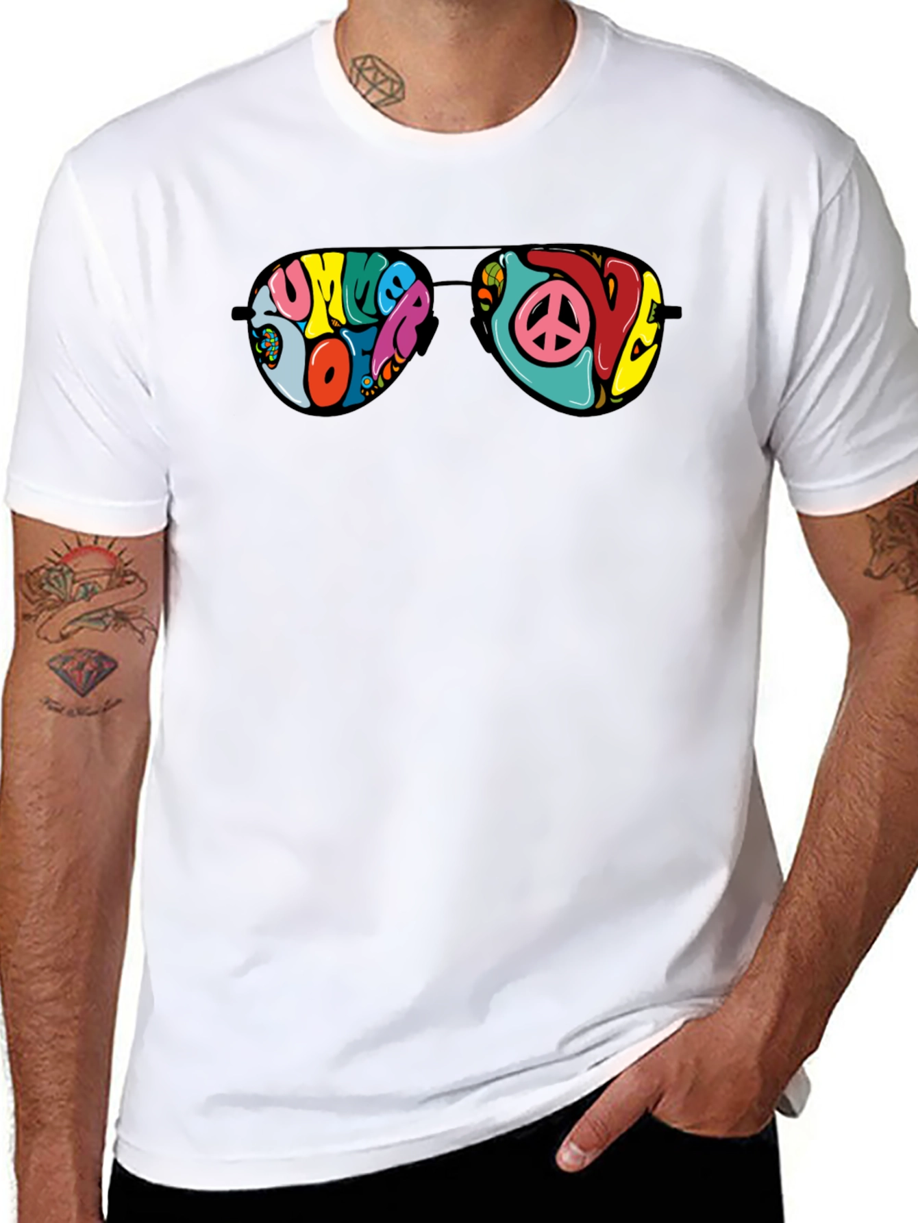 Retro Summer of Love Sunglasses Graphic Tee