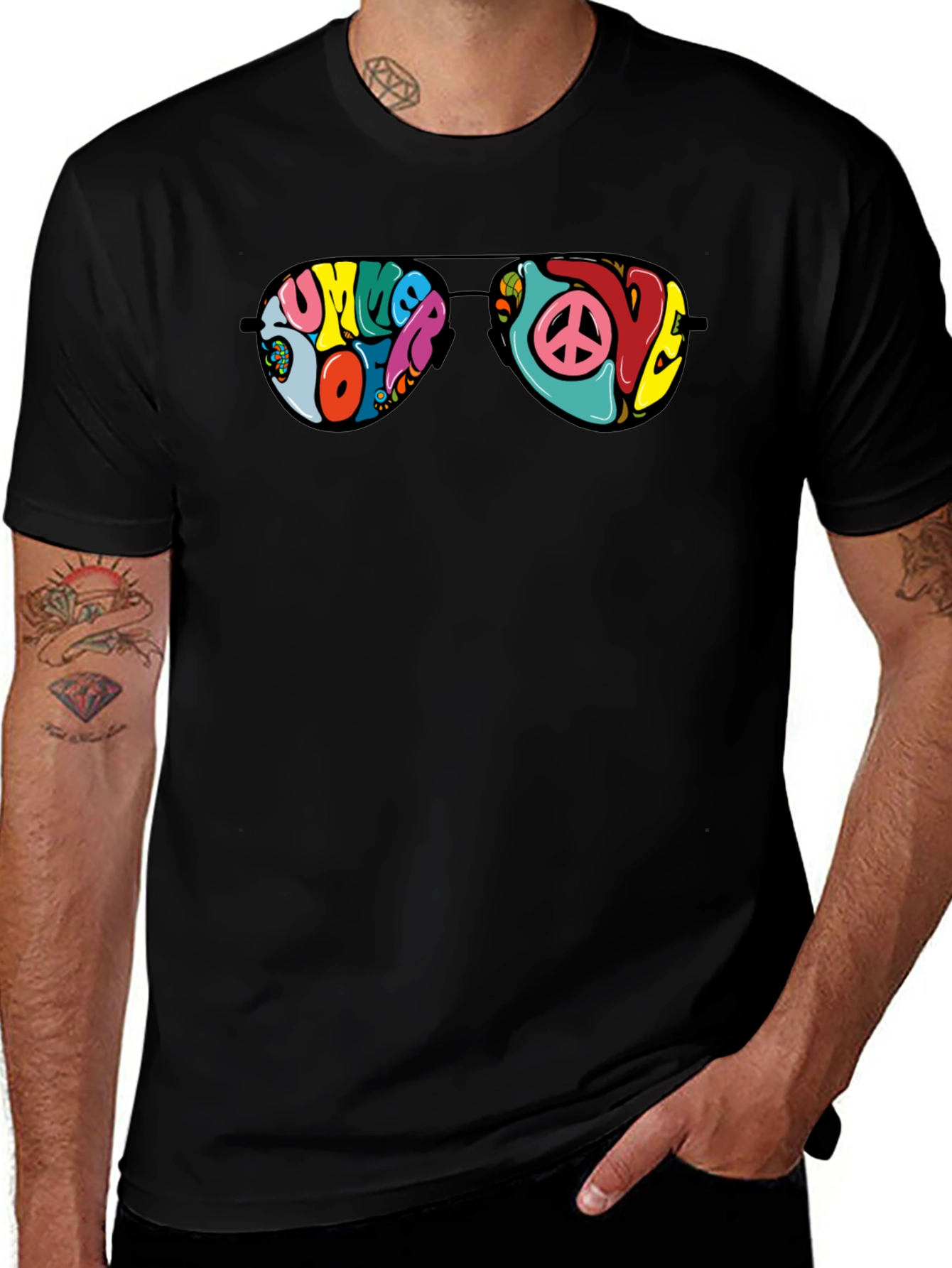 Retro Summer of Love Sunglasses Graphic Tee