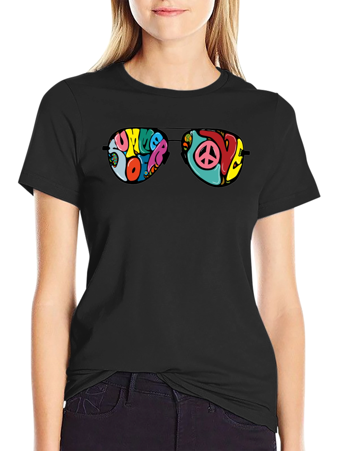 Retro Summer of Love Sunglasses Graphic Tee