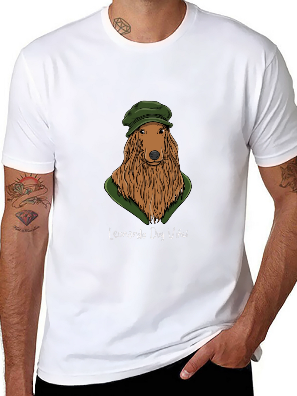 Leonardo Dog Vinci T-Shirt - Funny Art Tee