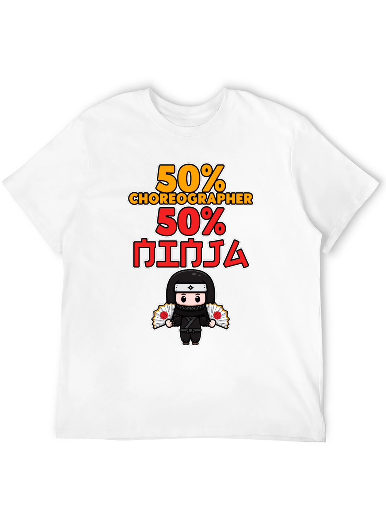 50% Choreographer 50% Ninja Graphic T-Shirt