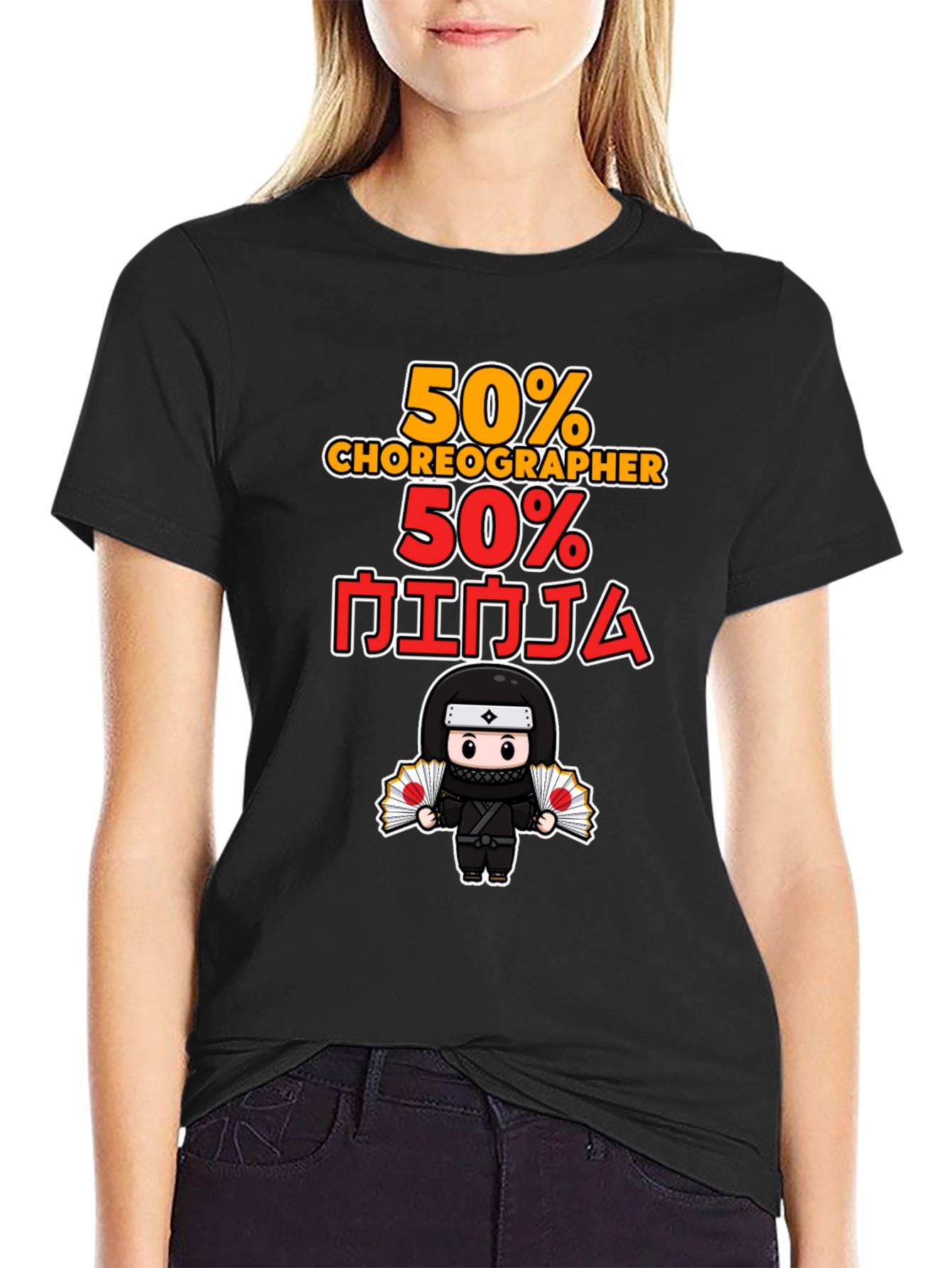 50% Choreographer 50% Ninja Graphic T-Shirt