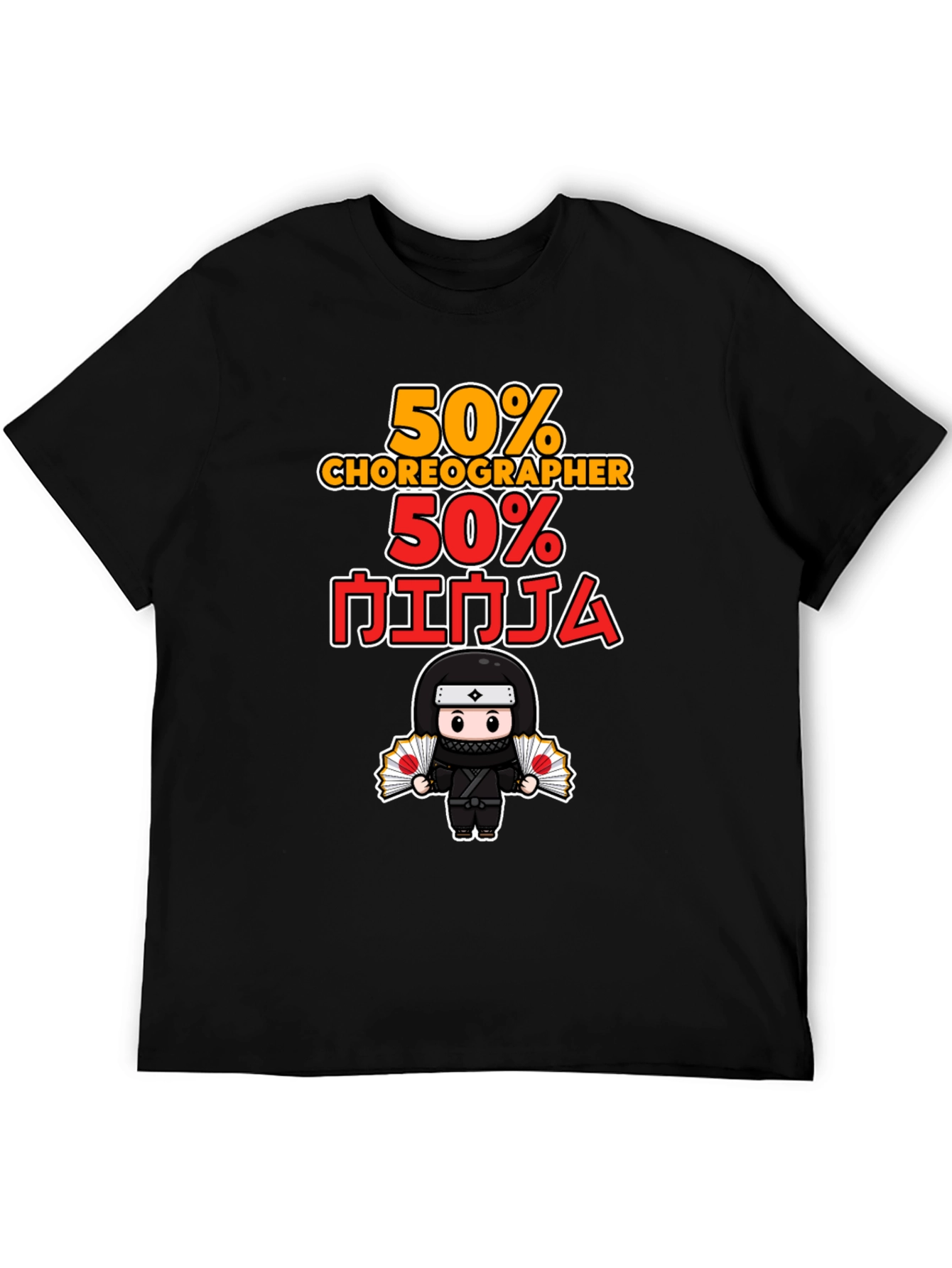 50% Choreographer 50% Ninja Graphic T-Shirt