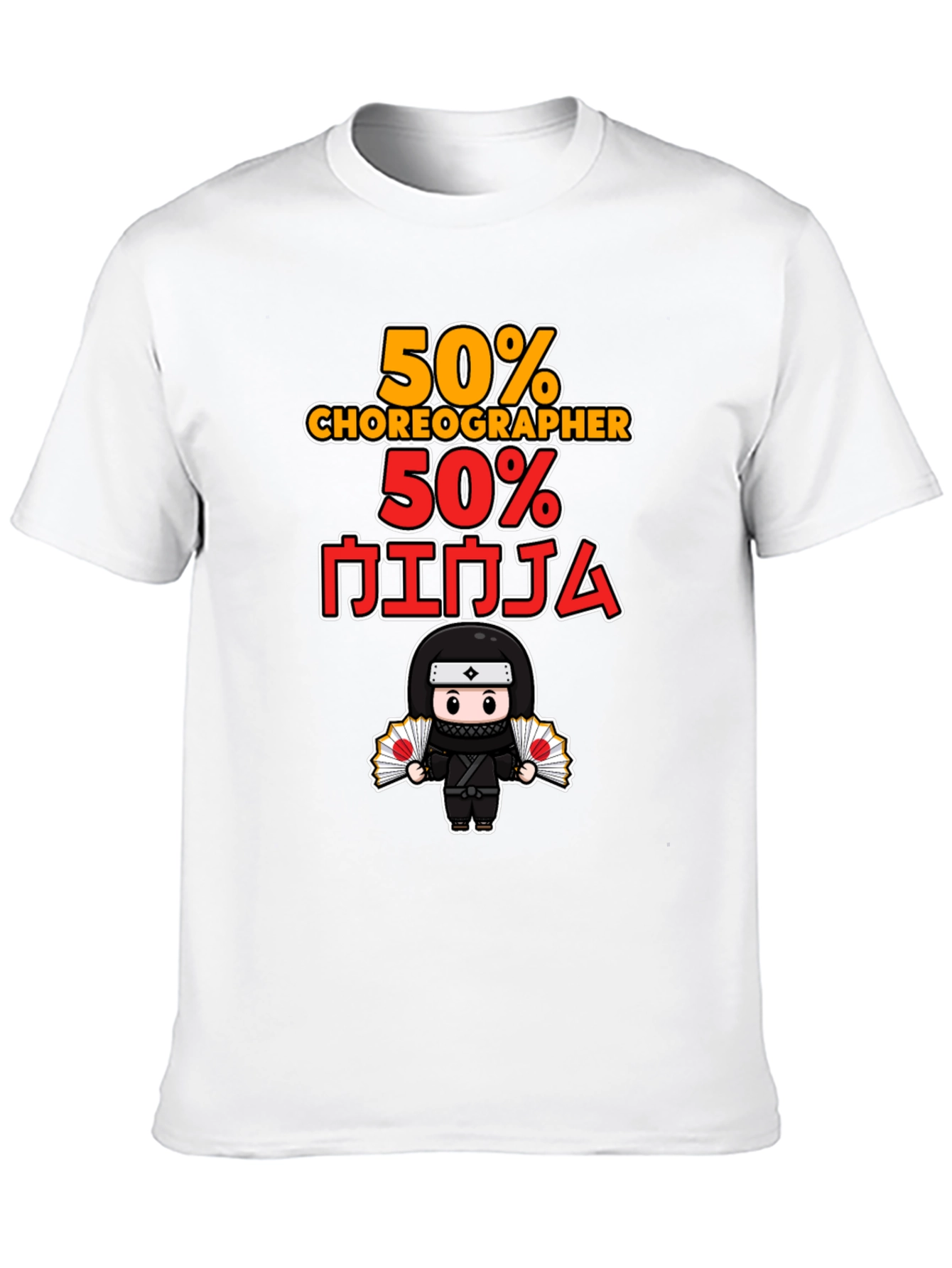 50% Choreographer 50% Ninja Graphic T-Shirt