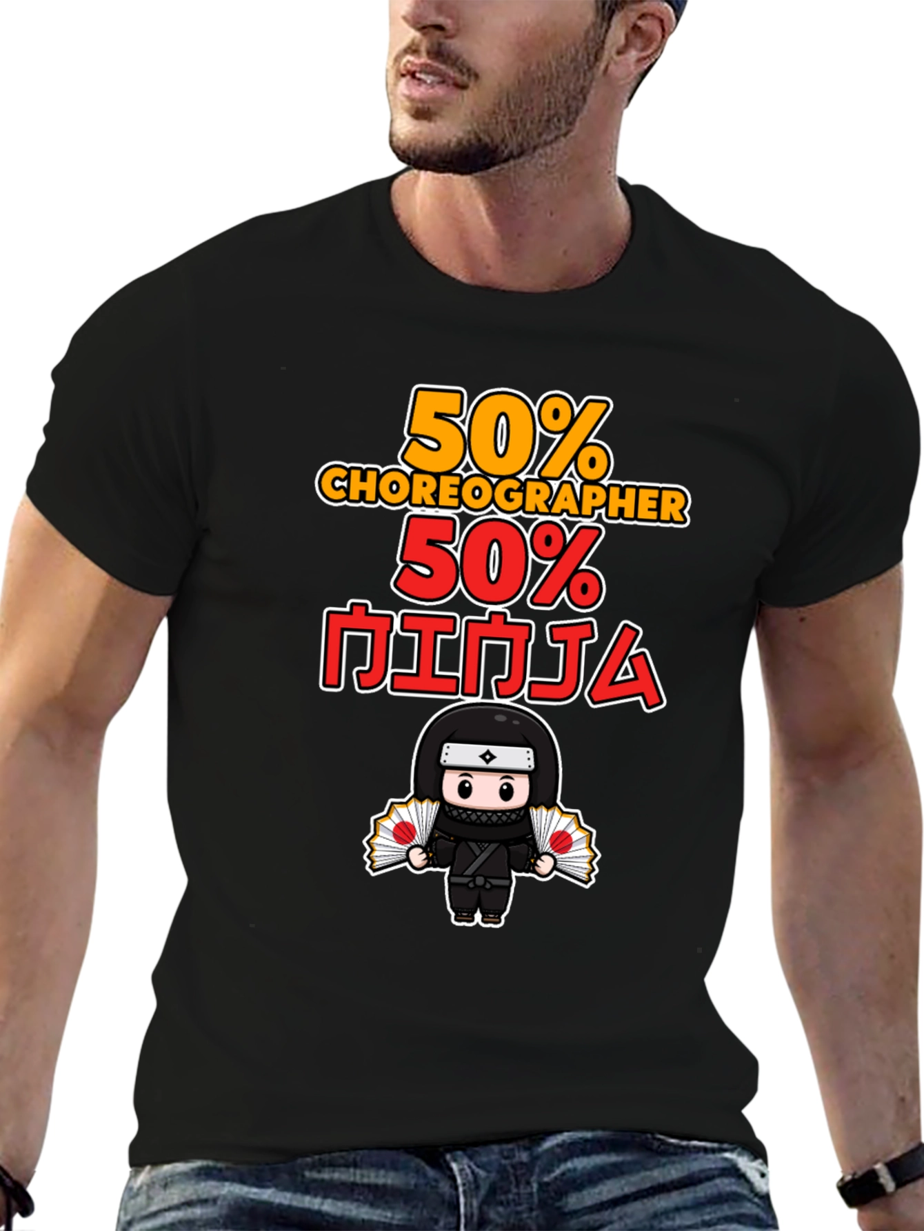 50% Choreographer 50% Ninja Graphic T-Shirt