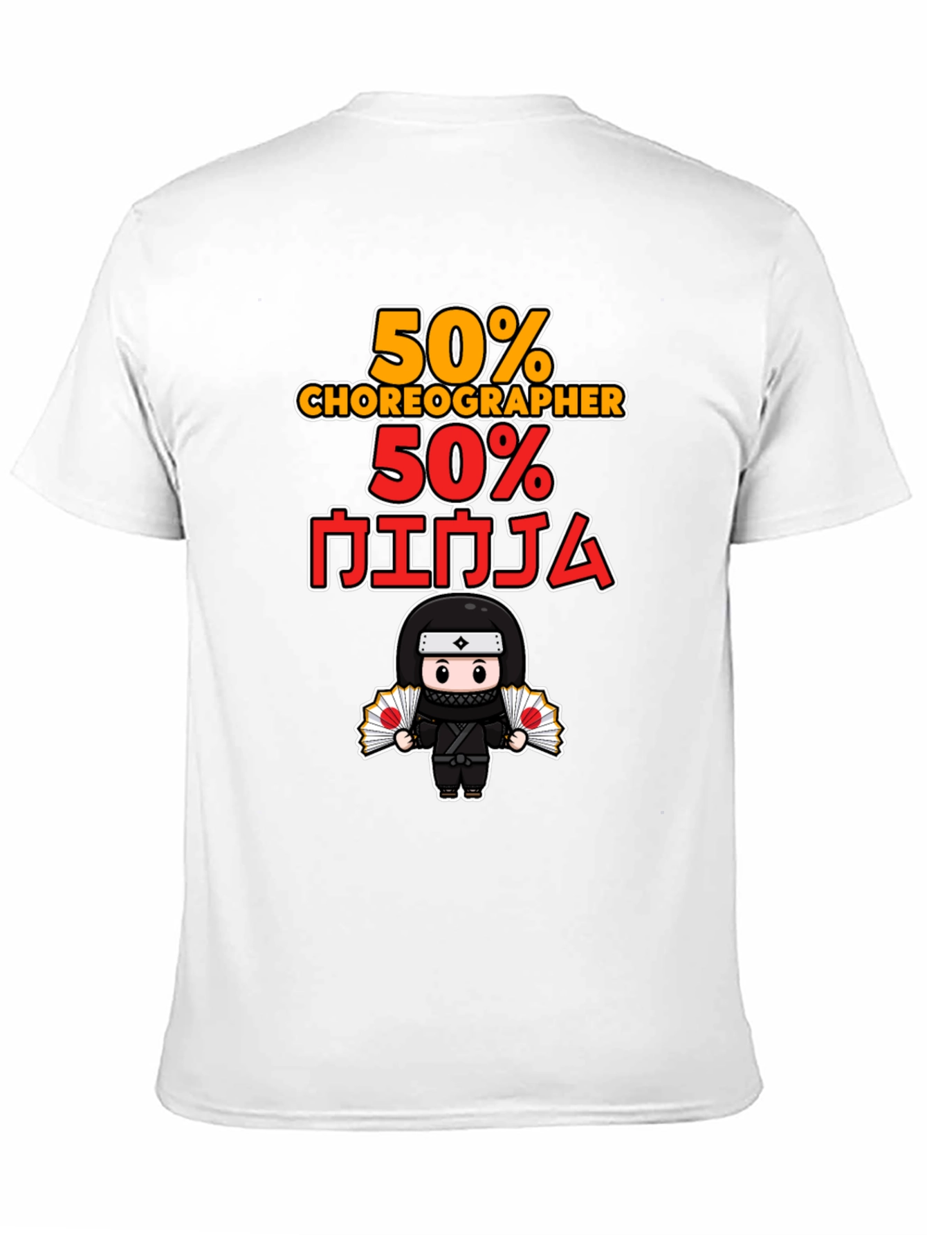 50% Choreographer 50% Ninja Graphic T-Shirt