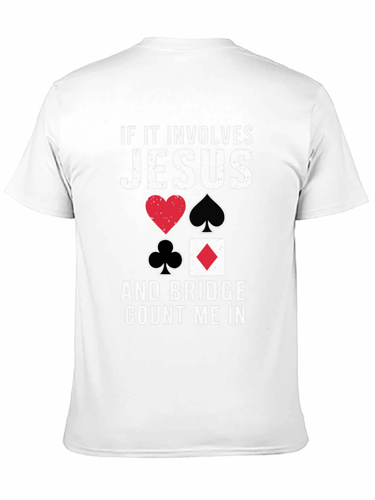 Jesus and Bridge Game Black T-Shirt