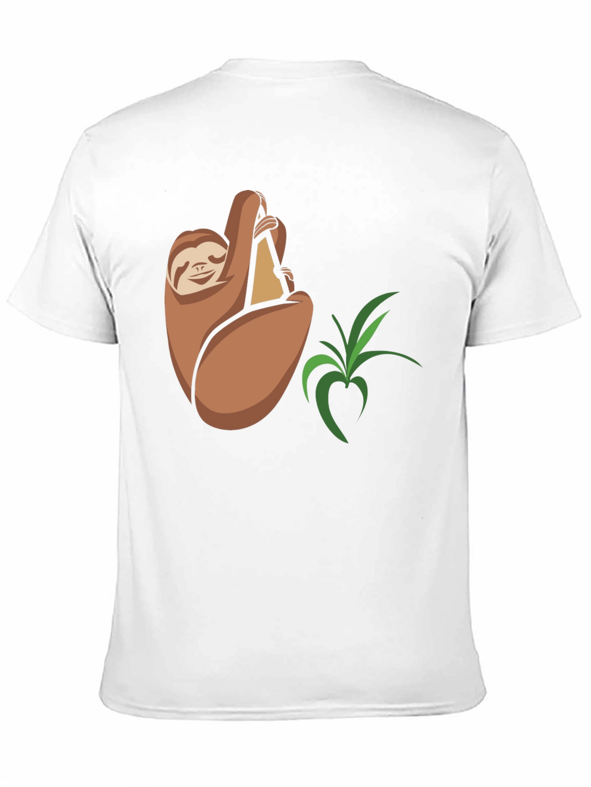 Sloth Snack Black T-Shirt