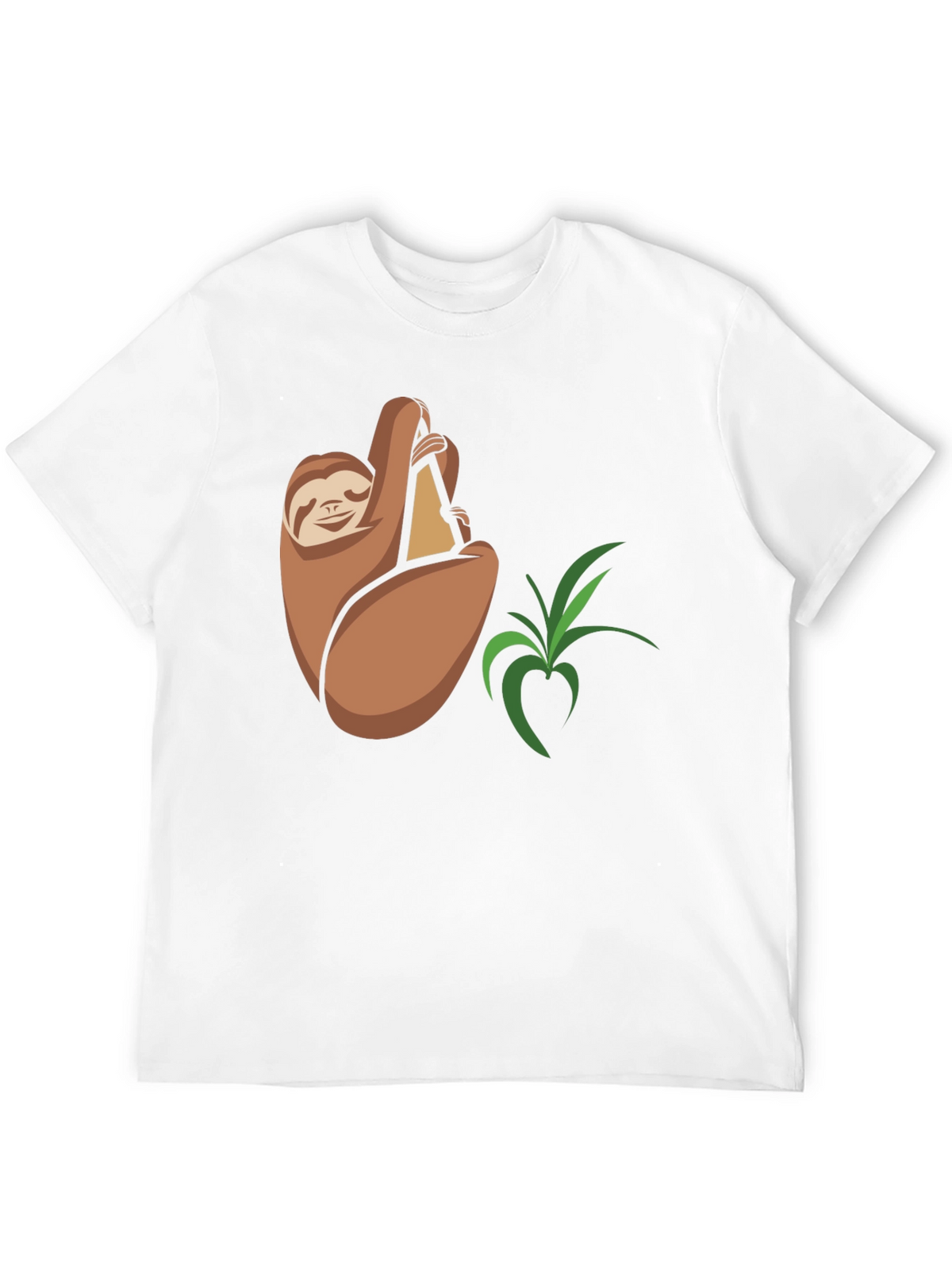 Sloth Snack Black T-Shirt