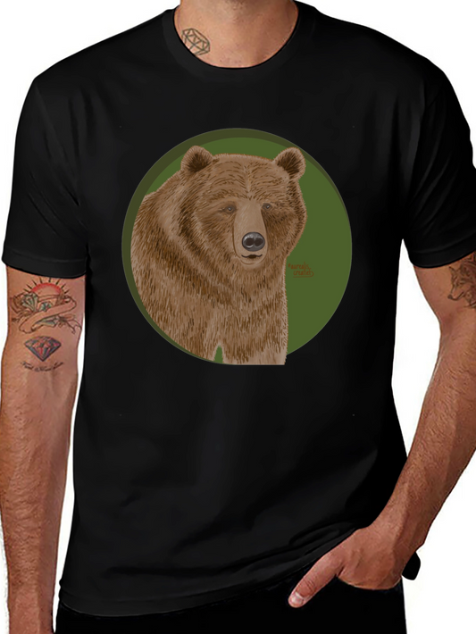 Bear Graphic T-Shirt - Stylish Mens Tee