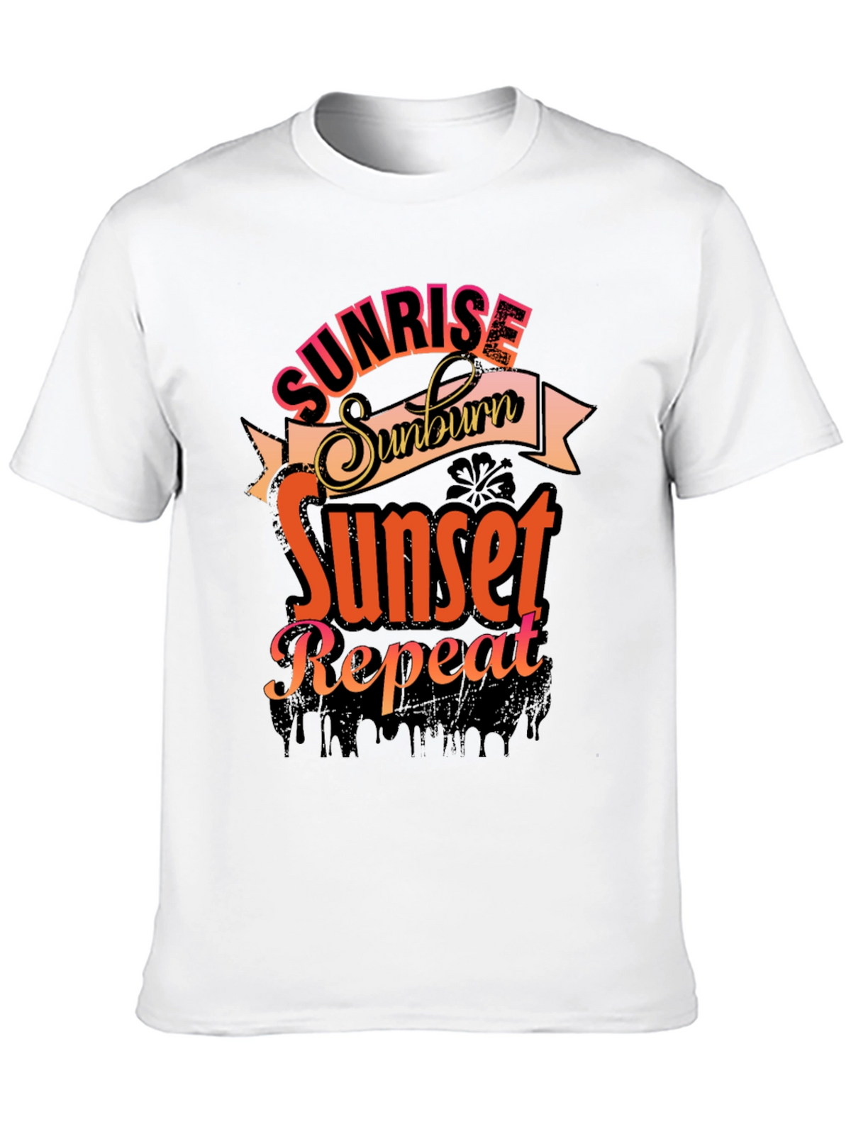 Sunrise Sunburn Sunset Repeat Graphic Tee