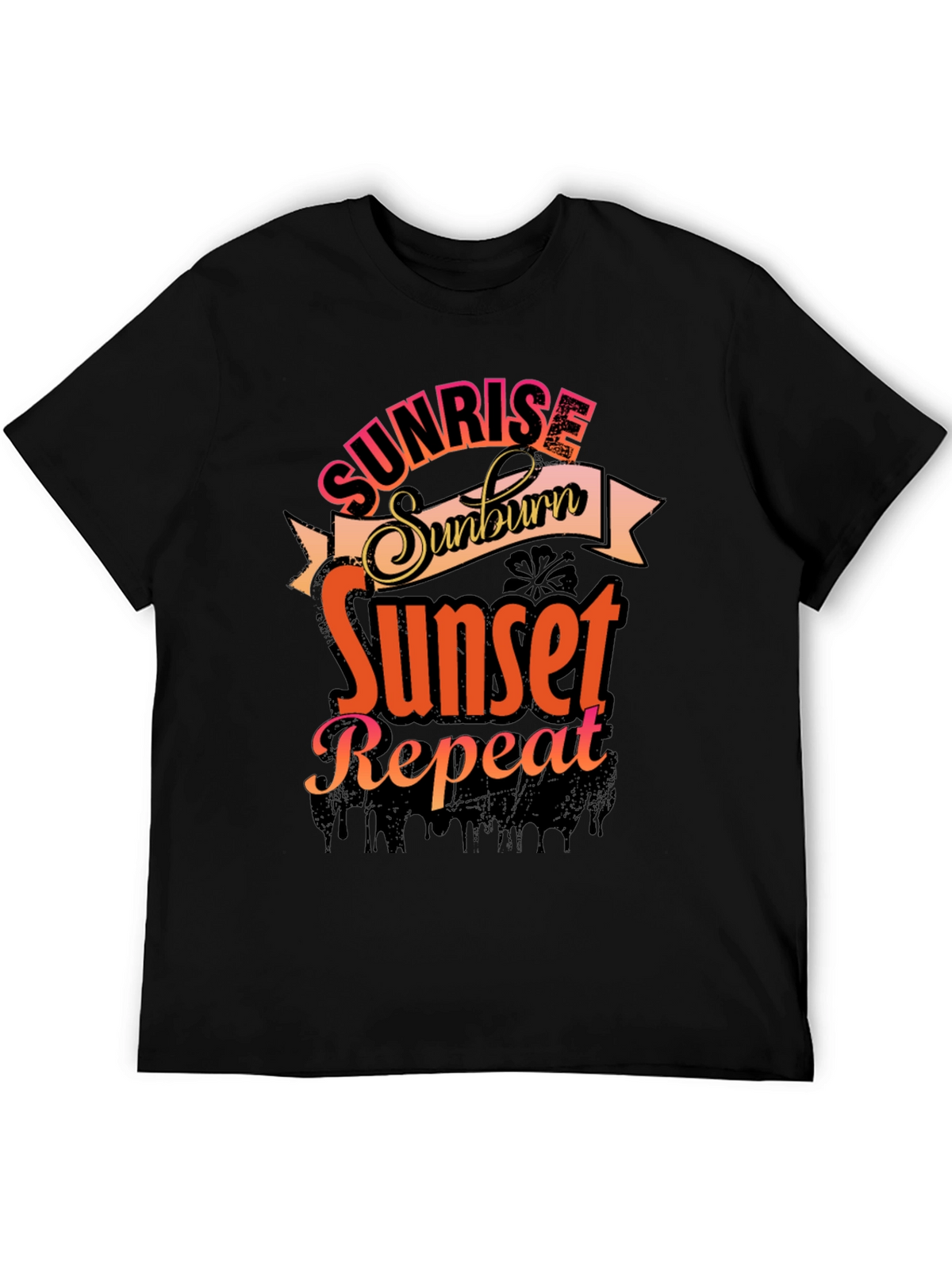 Sunrise Sunburn Sunset Repeat Graphic Tee
