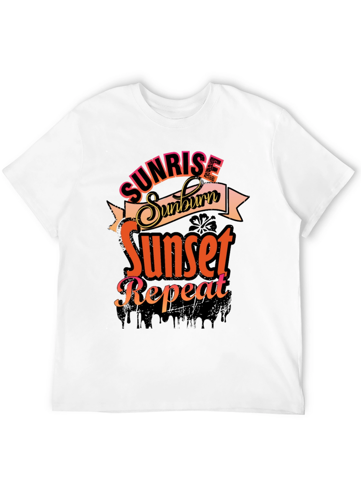 Sunrise Sunburn Sunset Repeat Graphic Tee