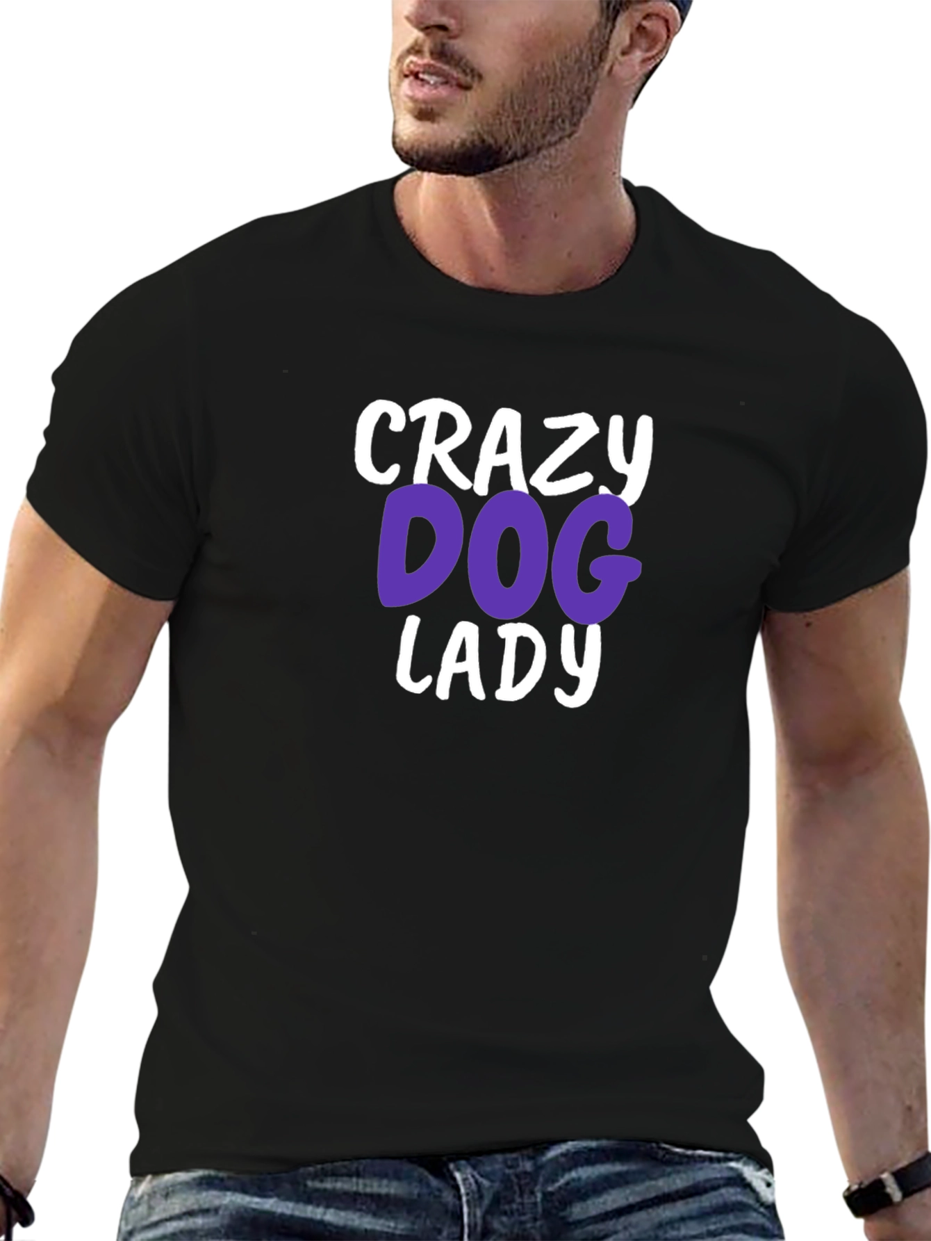 Crazy Dog Lady T-Shirt - Novelty Graphic Tee