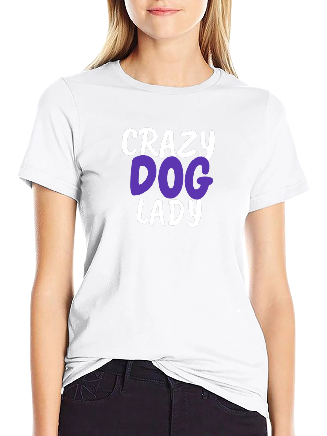 Crazy Dog Lady T-Shirt - Novelty Graphic Tee