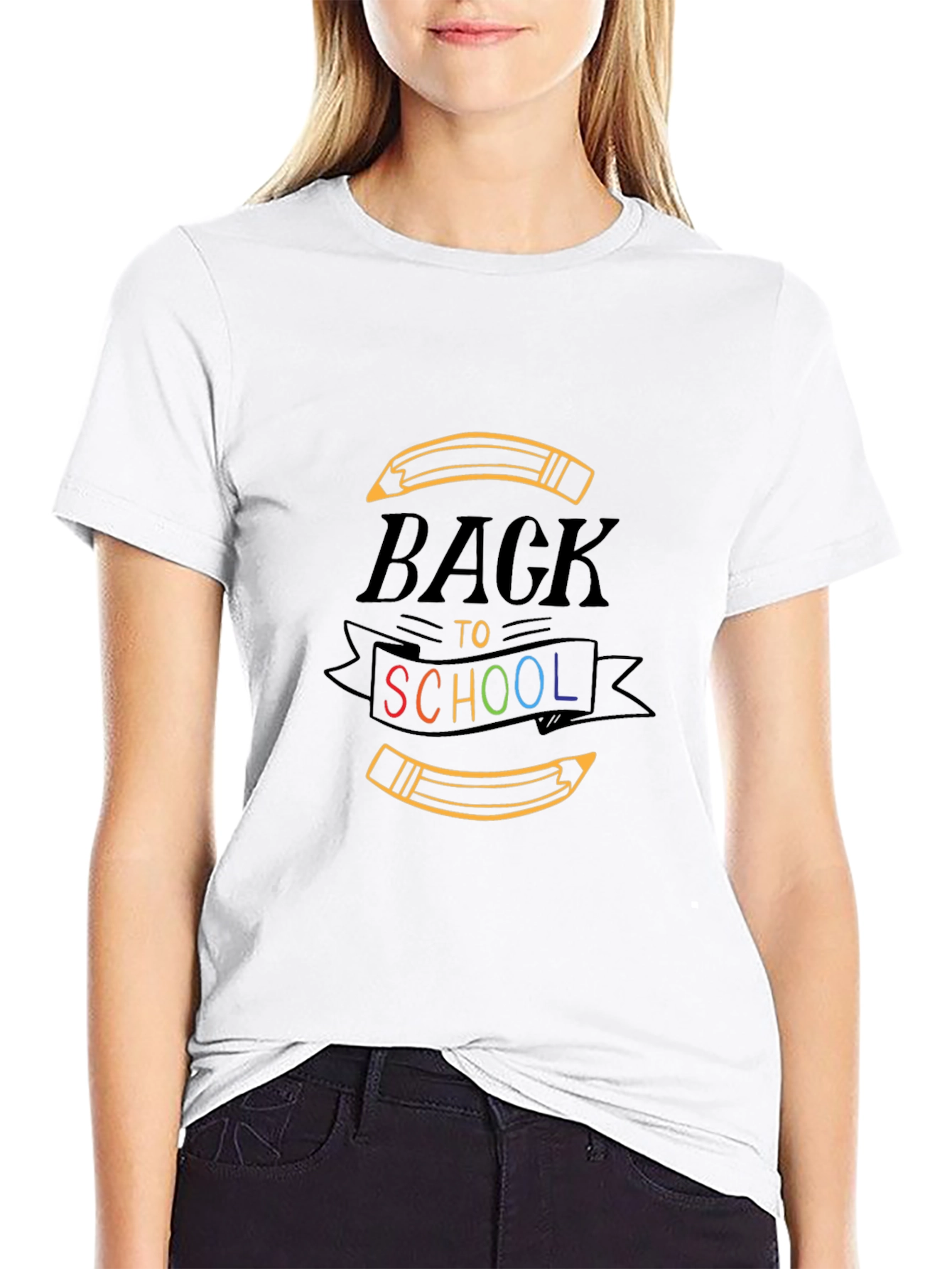 Back to School Graphic Tee - Unisex Black T-Shirt